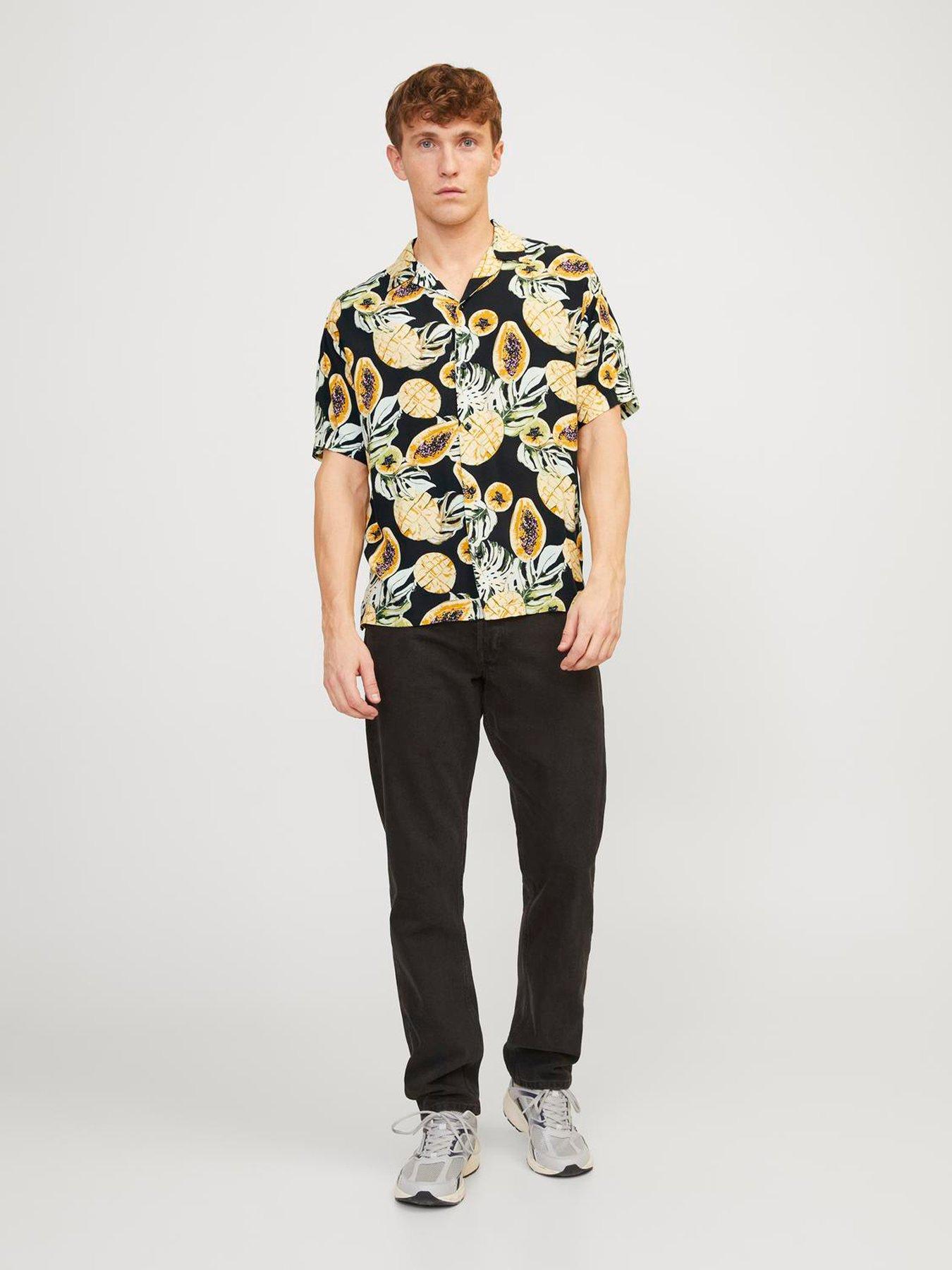 jack-jones-jack-amp-jones-short-sleeve-relaxed-fit-mango-print-shirt-blackback