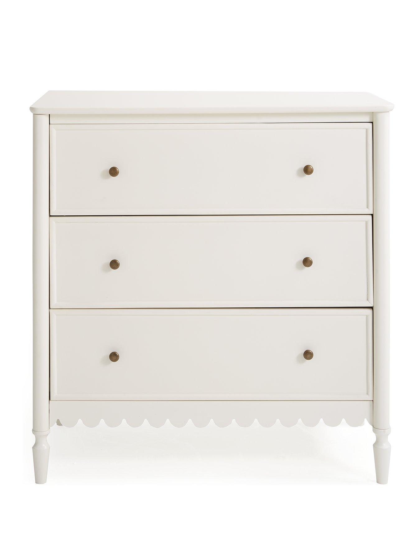 Image 2 of 7 of Very Home Scallop 3 Drawer Chest - Cream&nbsp;- FSC Certified