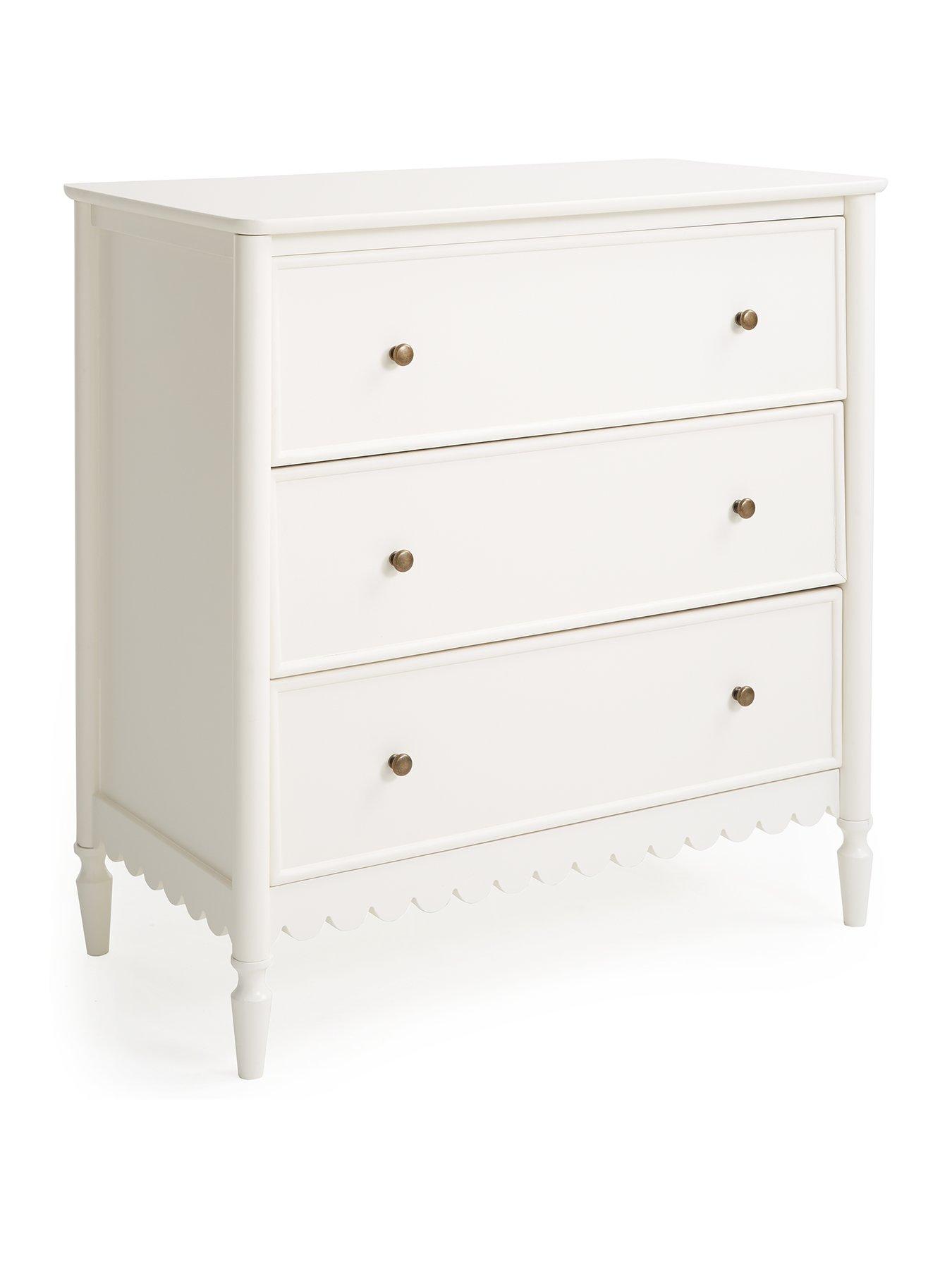 Image 3 of 7 of Very Home Scallop 3 Drawer Chest - Cream&nbsp;- FSC Certified