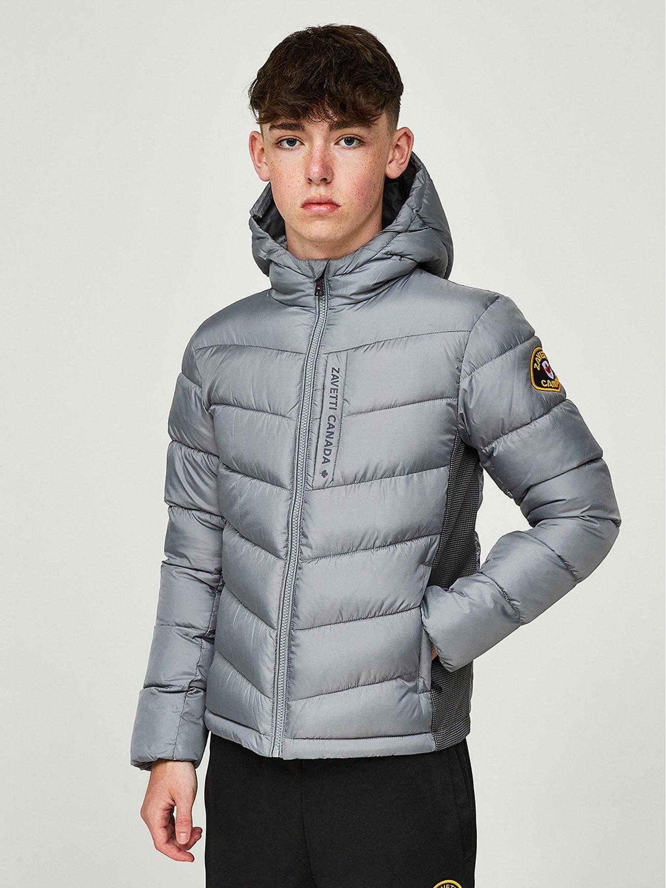 Zavetti Canada Junior Fallonino Hybrid Puffer Jacket Grey Very Ireland