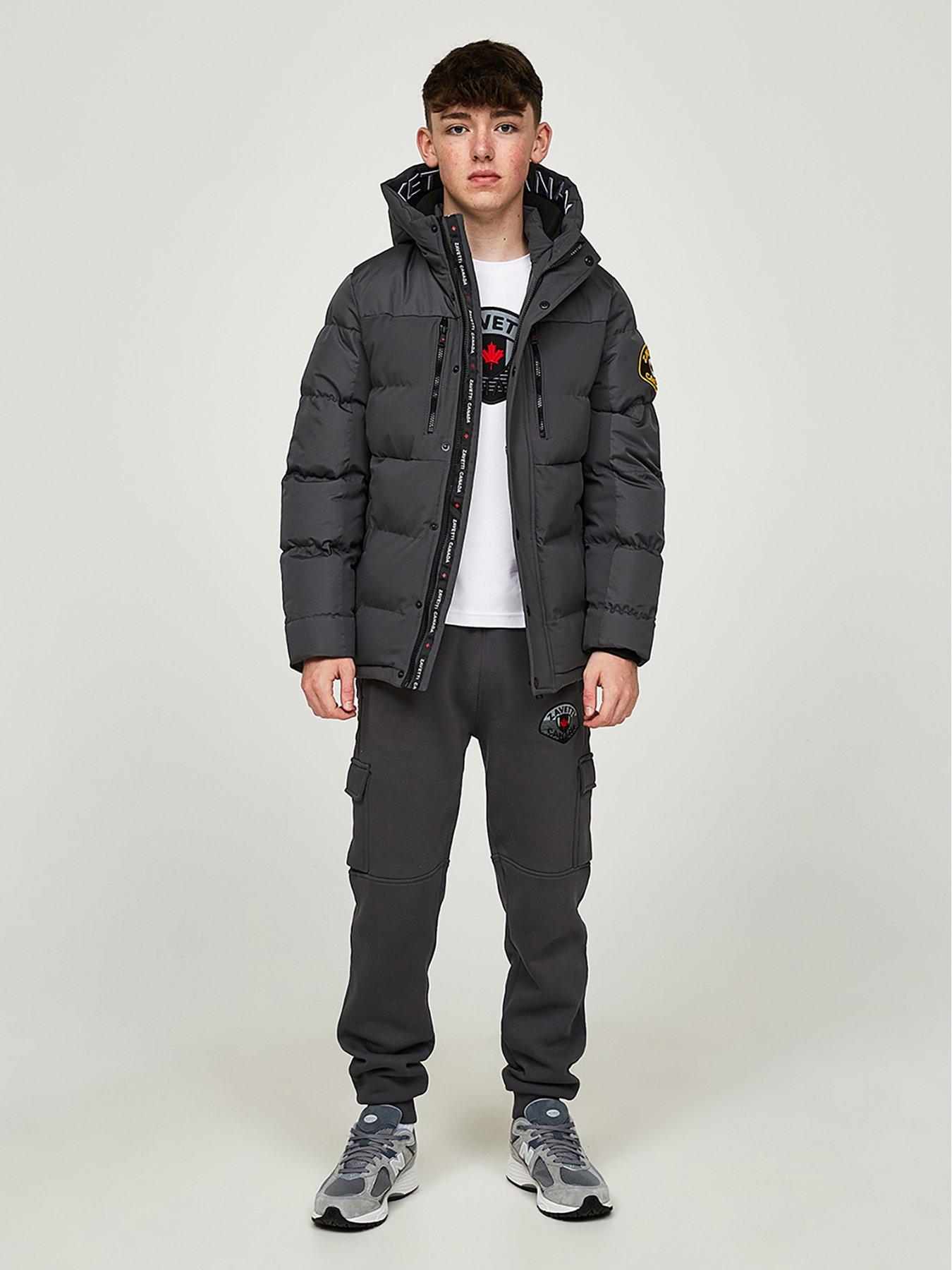 Image 3 of 5 of Zavetti Canada Junior Raffino Puffer Jacket - Grey