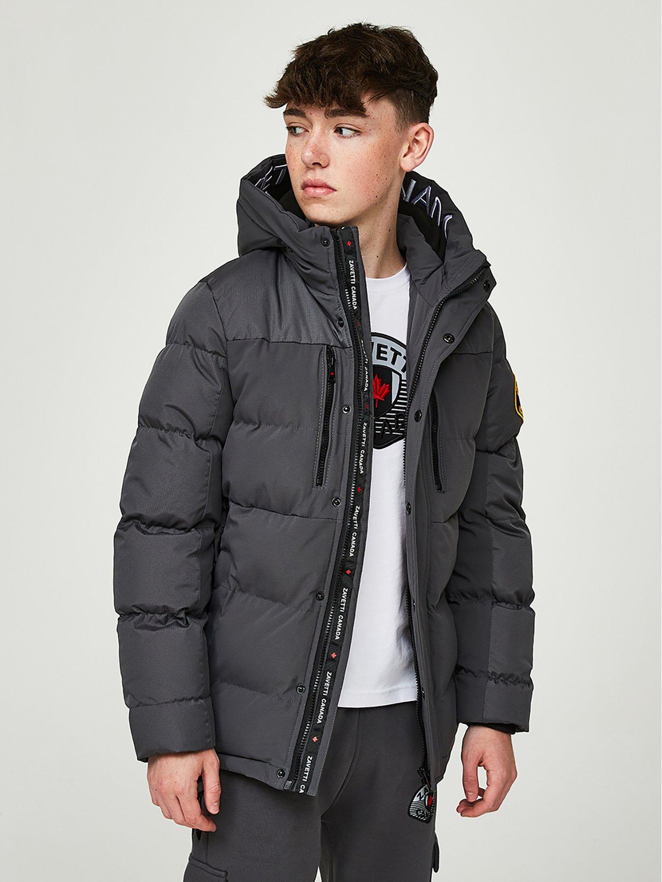 Image 4 of 5 of Zavetti Canada Junior Raffino Puffer Jacket - Grey