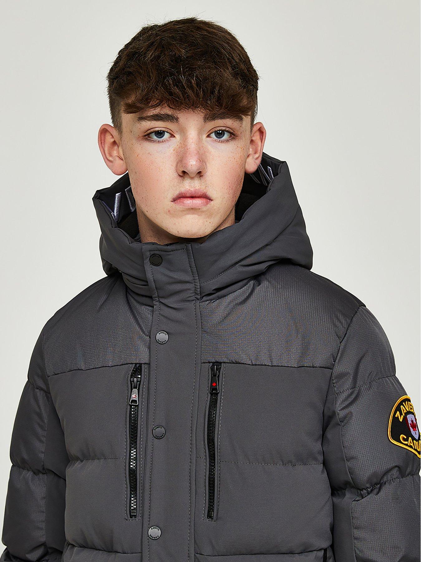 Image 5 of 5 of Zavetti Canada Junior Raffino Puffer Jacket - Grey