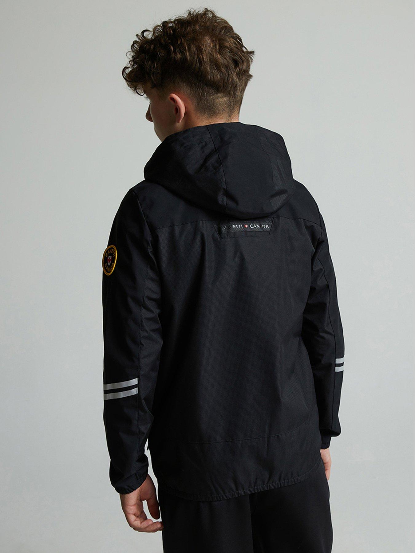 Image 2 of 6 of Zavetti Canada Junior Boys Vamaretta Windbreaker Jacket - Black