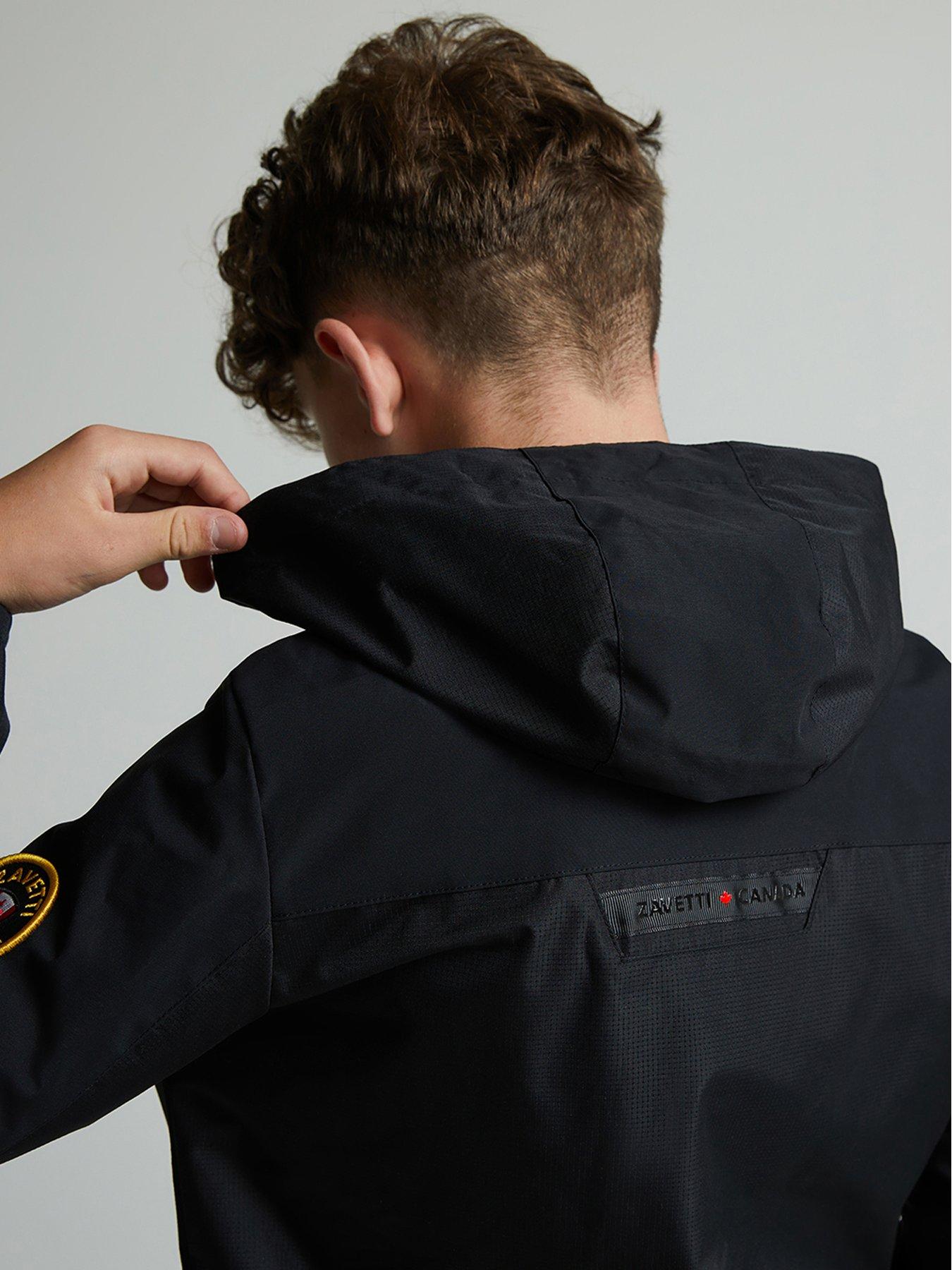 Image 5 of 6 of Zavetti Canada Junior Boys Vamaretta Windbreaker Jacket - Black