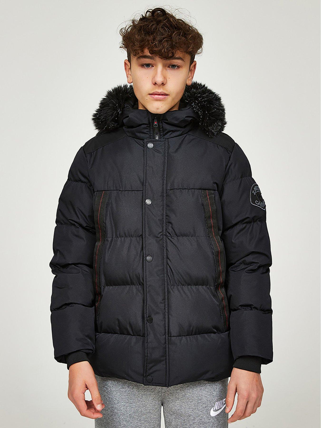 zavetti-canada-junior-valdetto-puffer-parka-jacket-black