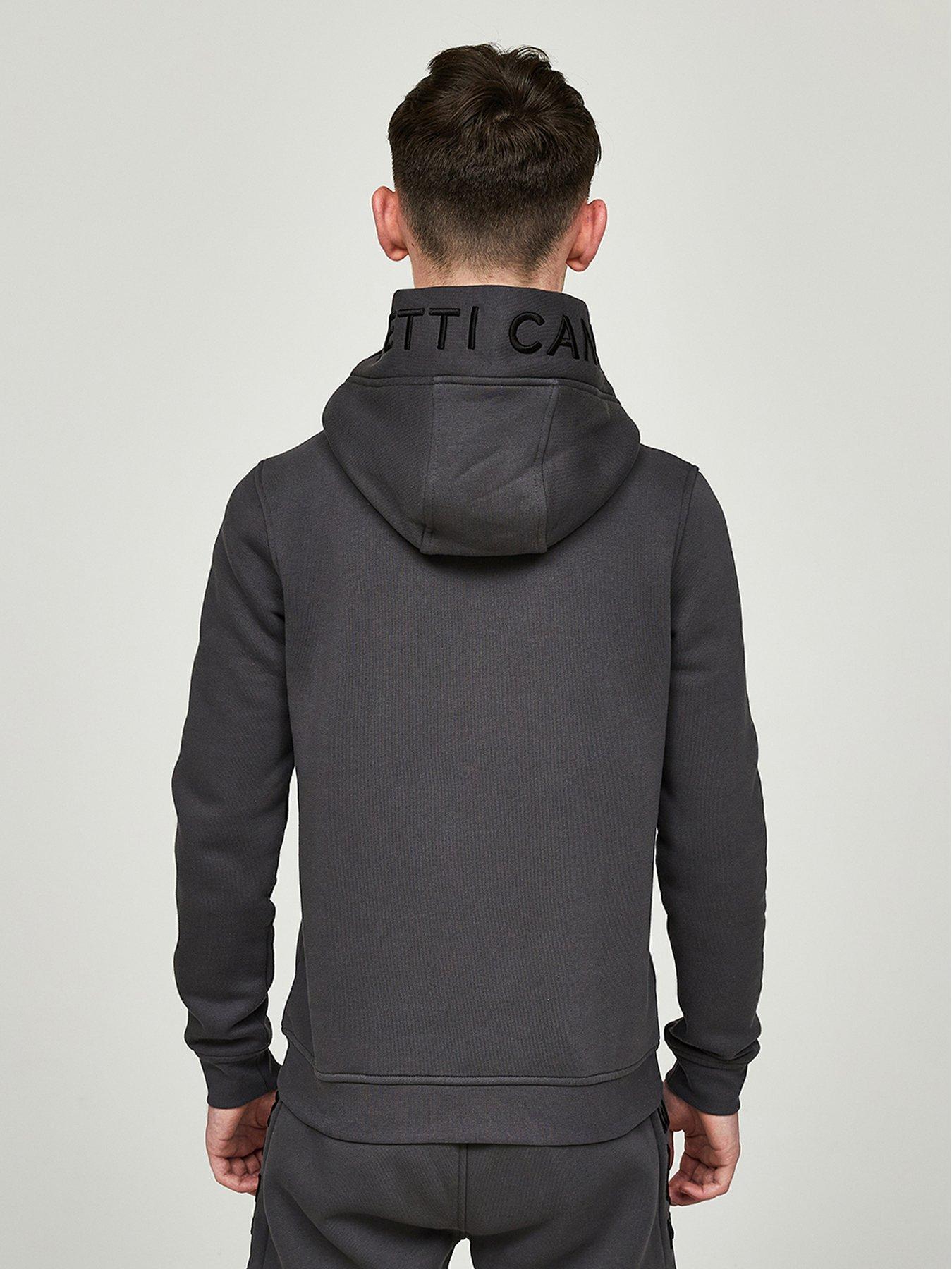 zavetti-canada-zavetti-junior-boys-botticini-reflective-over-the-head-hoodie-dark-greystillFront