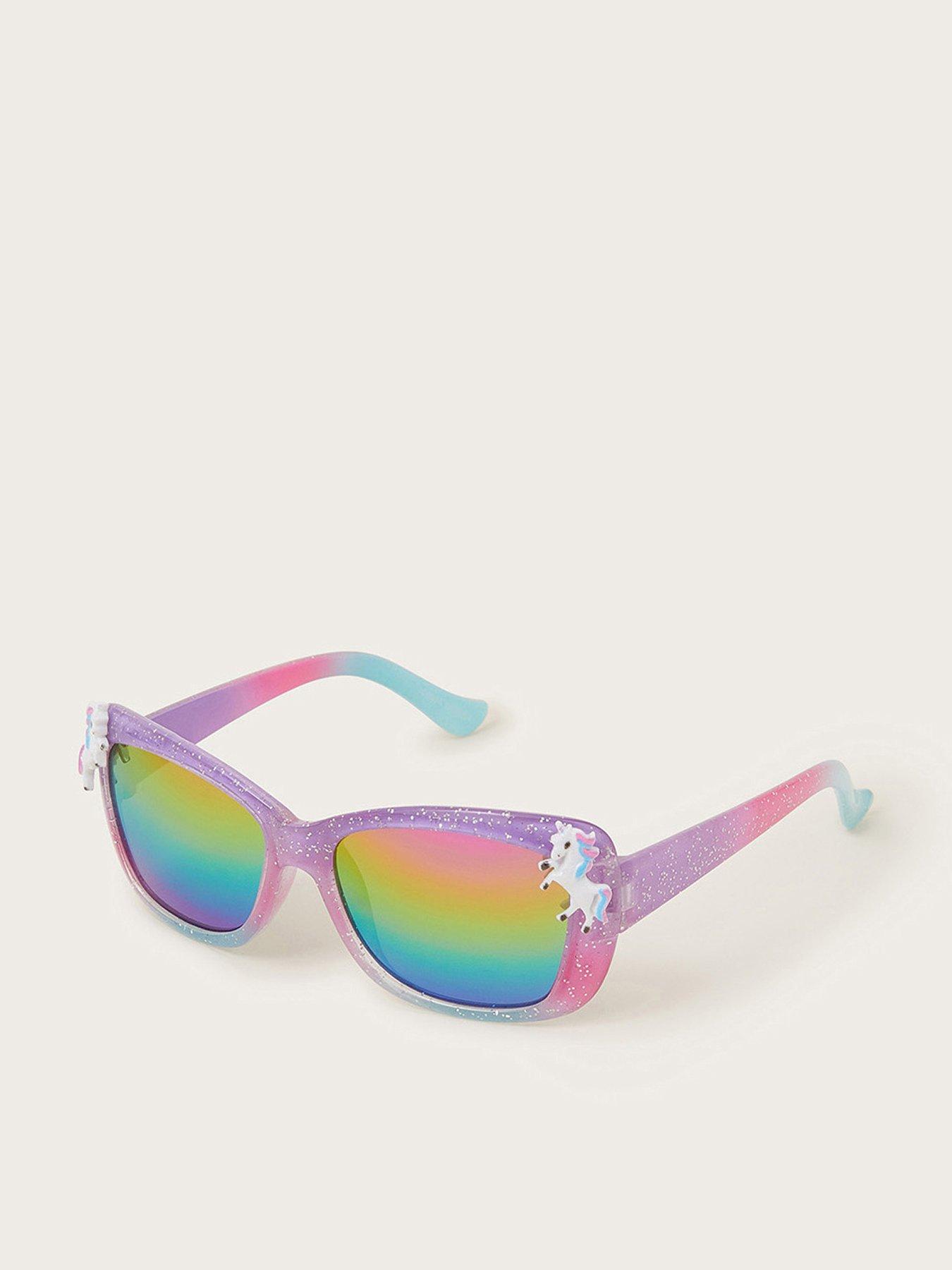 Image 1 of 2 of Monsoon Girls Ombre Unicorn Sunglasses With Case - Multi