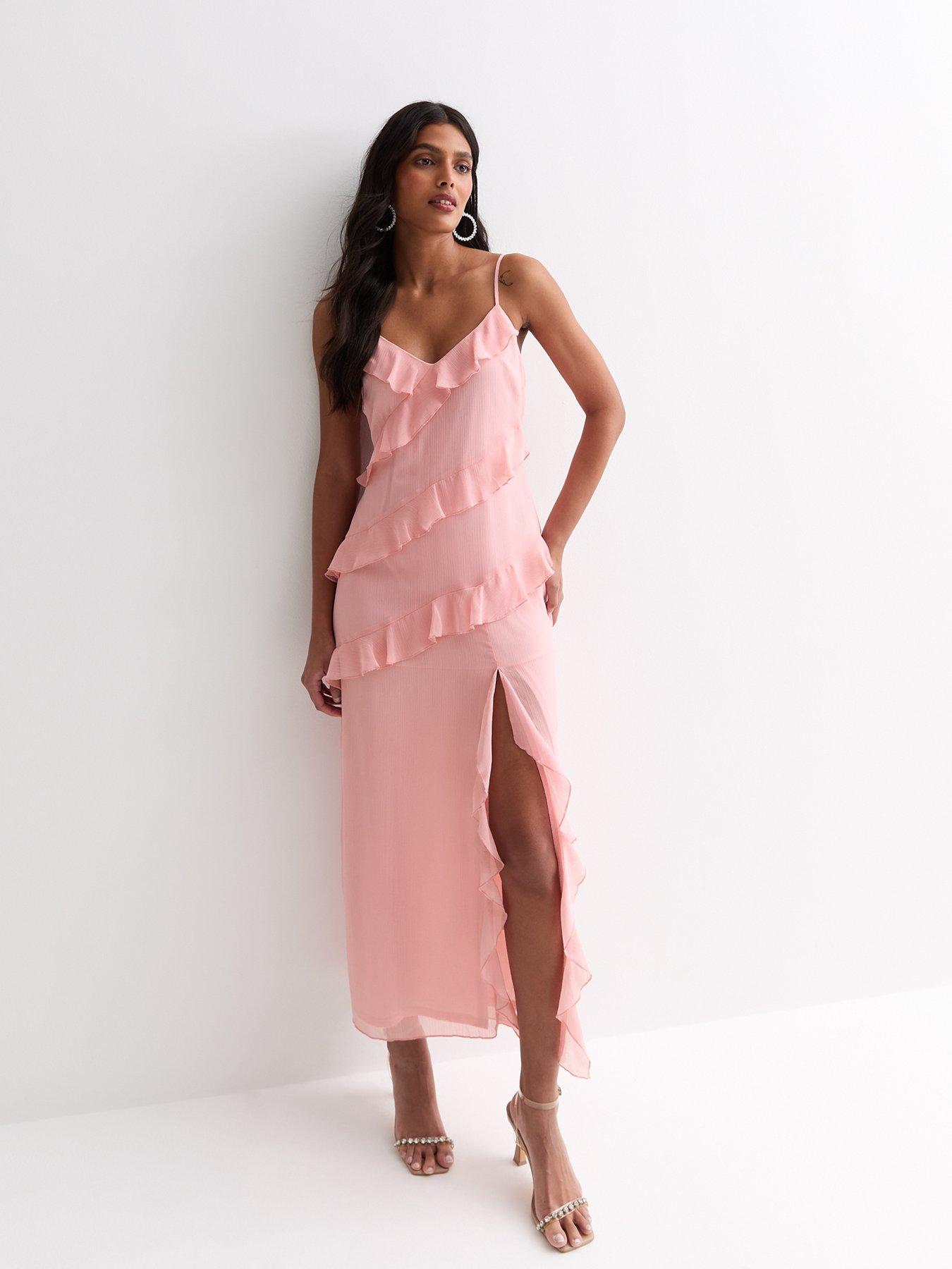 new-look-pink-ruffle-trim-strappy-midi-dressback