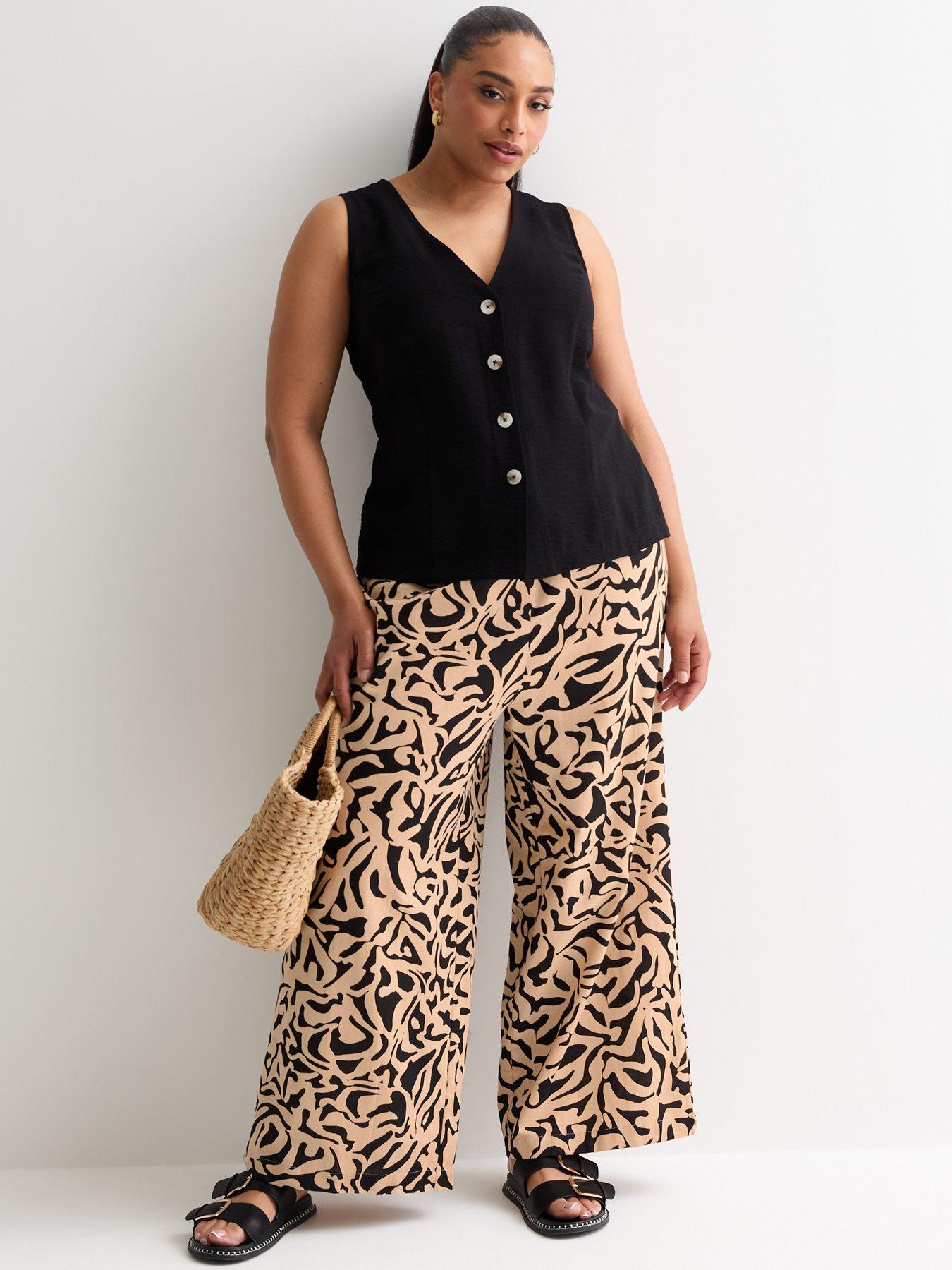 new-look-curves-brown-print-wide-leg-trousersback