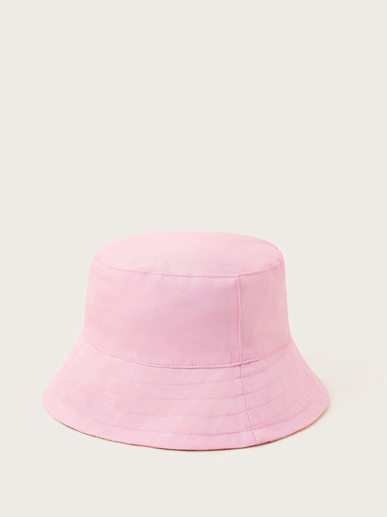 Image 3 of 4 of Monsoon Girls Checkerboard Bucket Hat - Pink