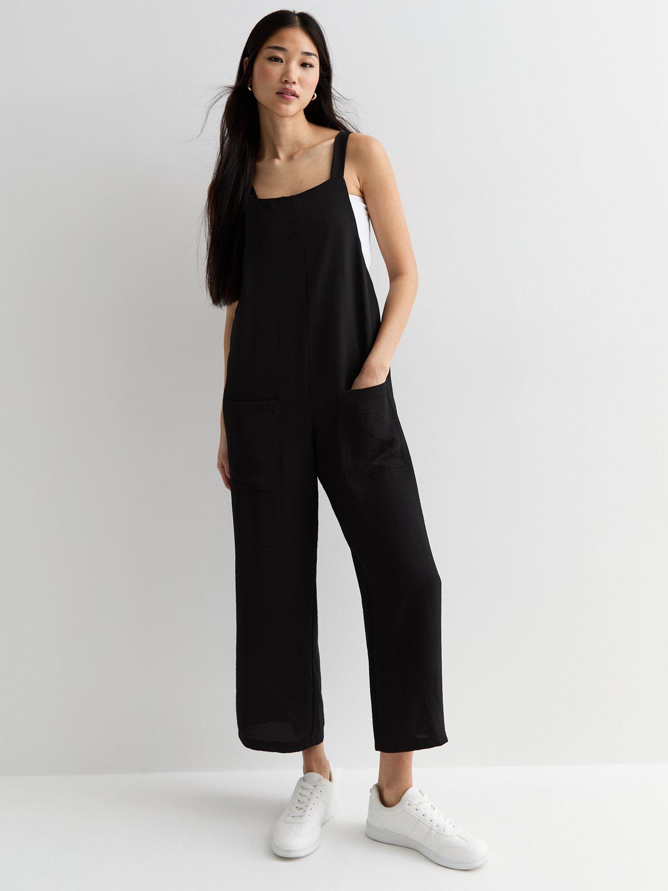 new-look-black-herringbone-strappy-wide-leg-jumpsuit