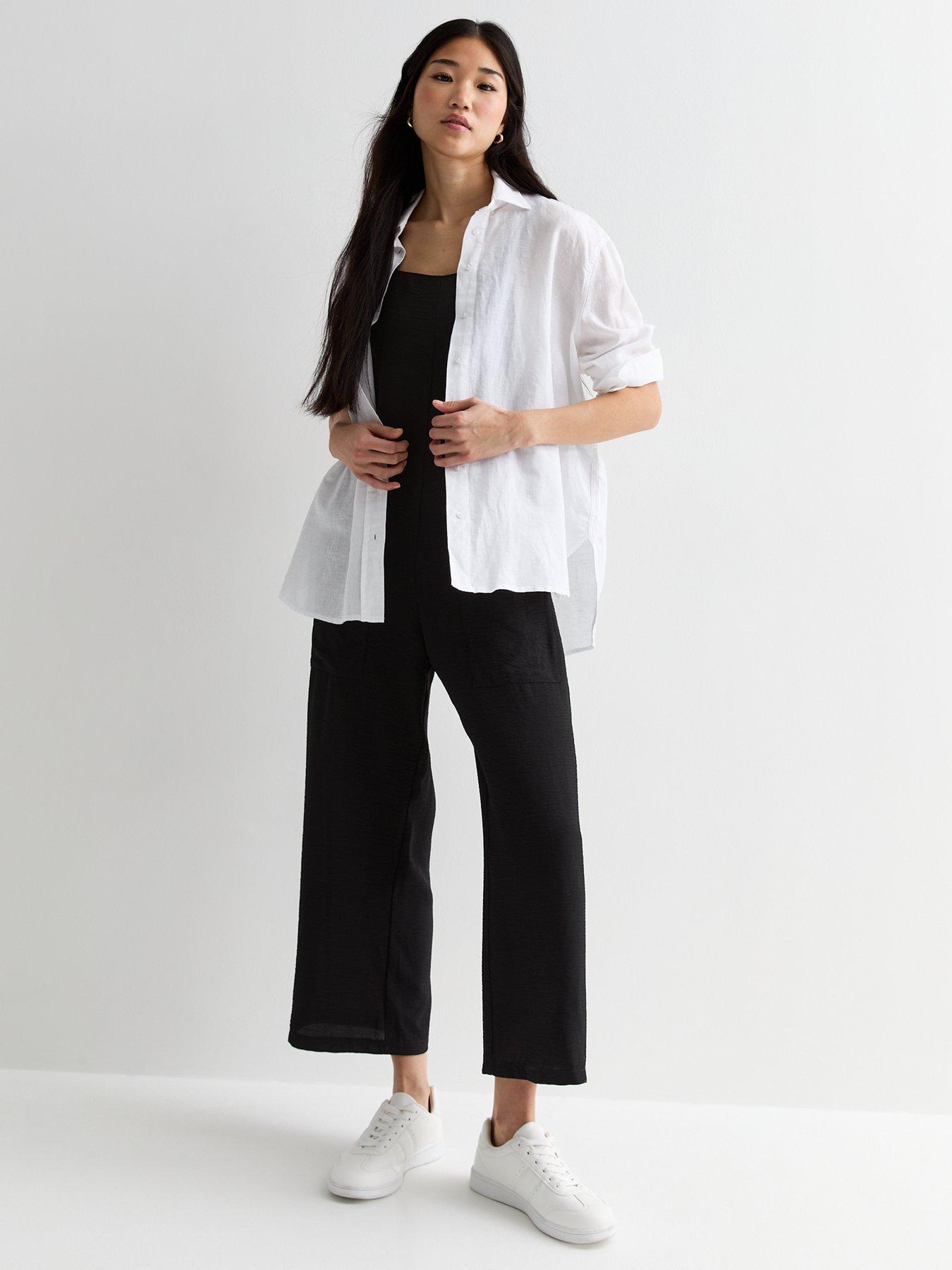 new-look-black-herringbone-strappy-wide-leg-jumpsuitoutfit