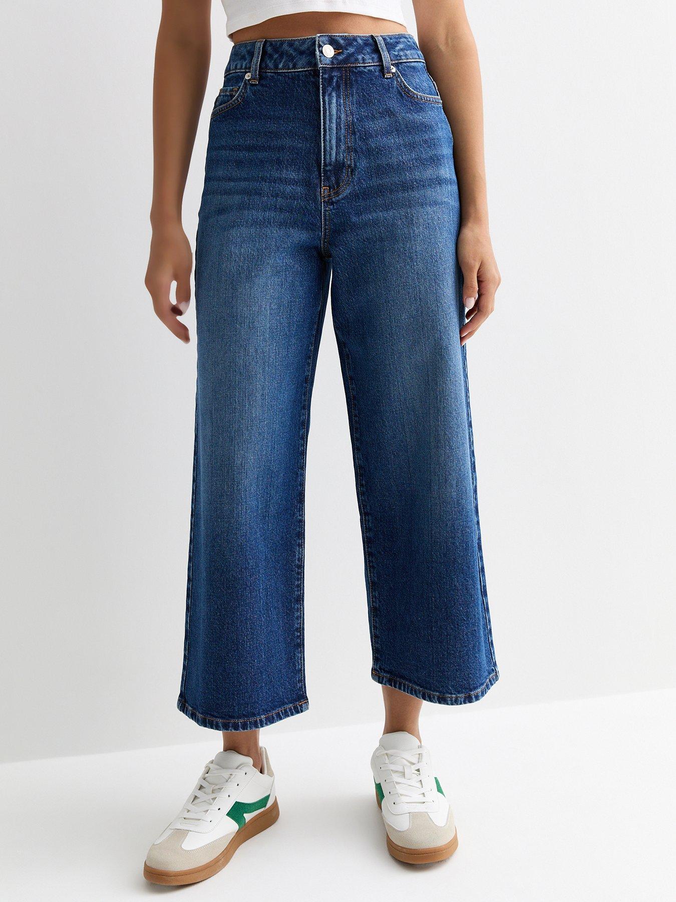 new-look-blue-cropped-wide-leg-jeans