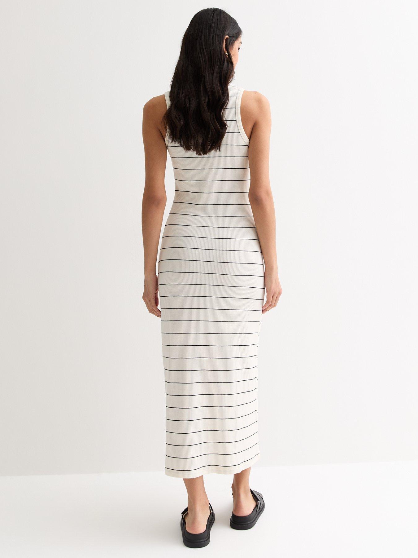 new-look-white-stripe-ribbed-tank-midi-dressstillFront