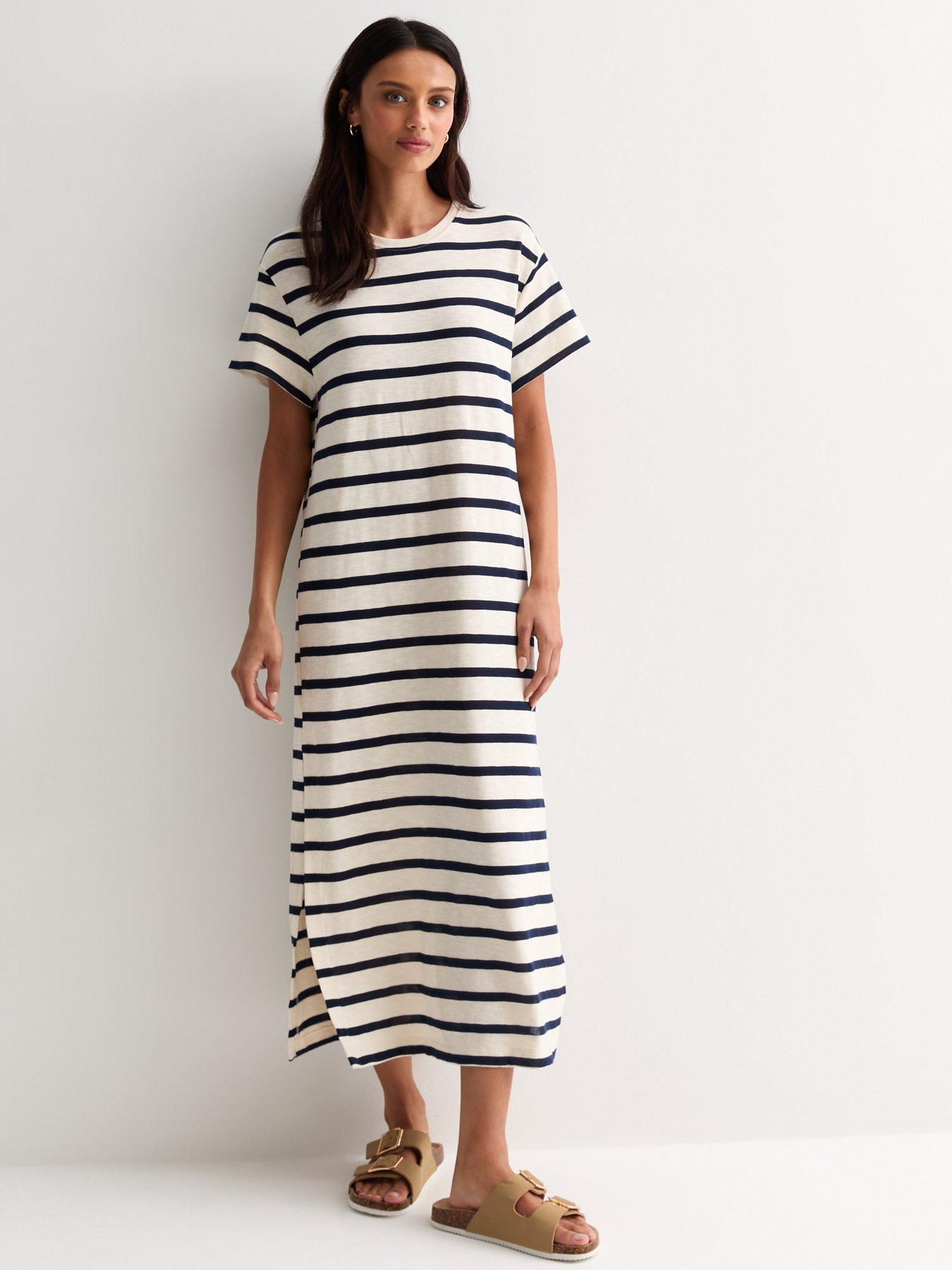 new-look-navy-and-cream-stripe-oversized-midi-t-shirt-dressback