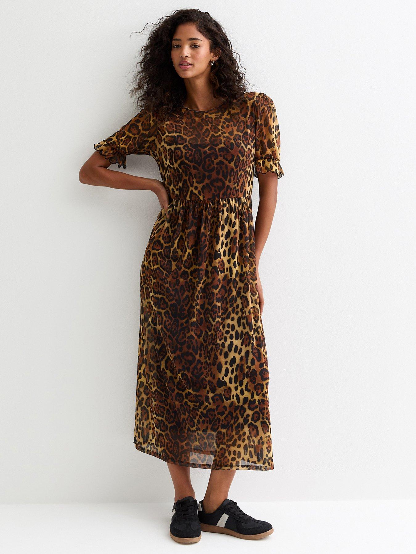 new-look-leopard-print-smock-midi-dressfront