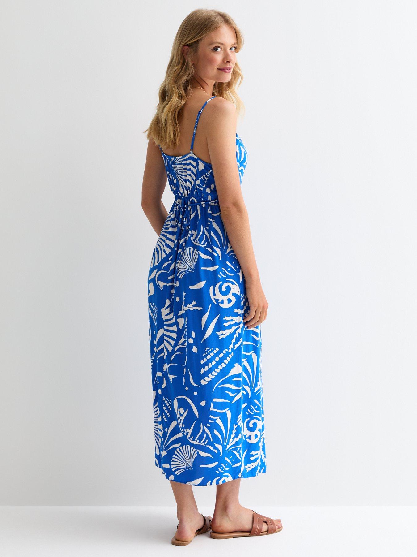 new-look-blue-pattern-shaney-shell-ruched-strappy-midistillFront