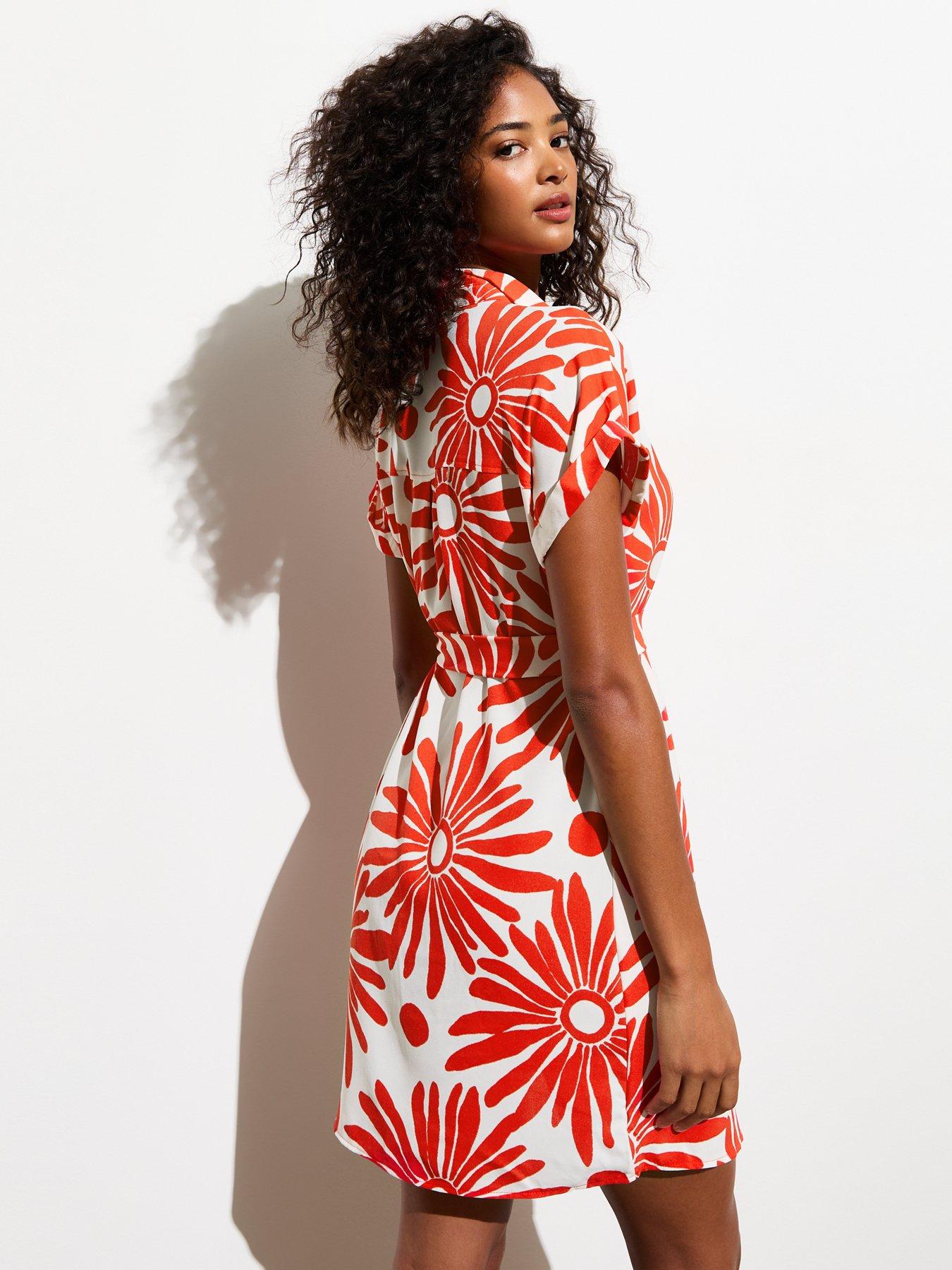 new-look-red-tropical-print-belted-mini-shirt-dressstillFront