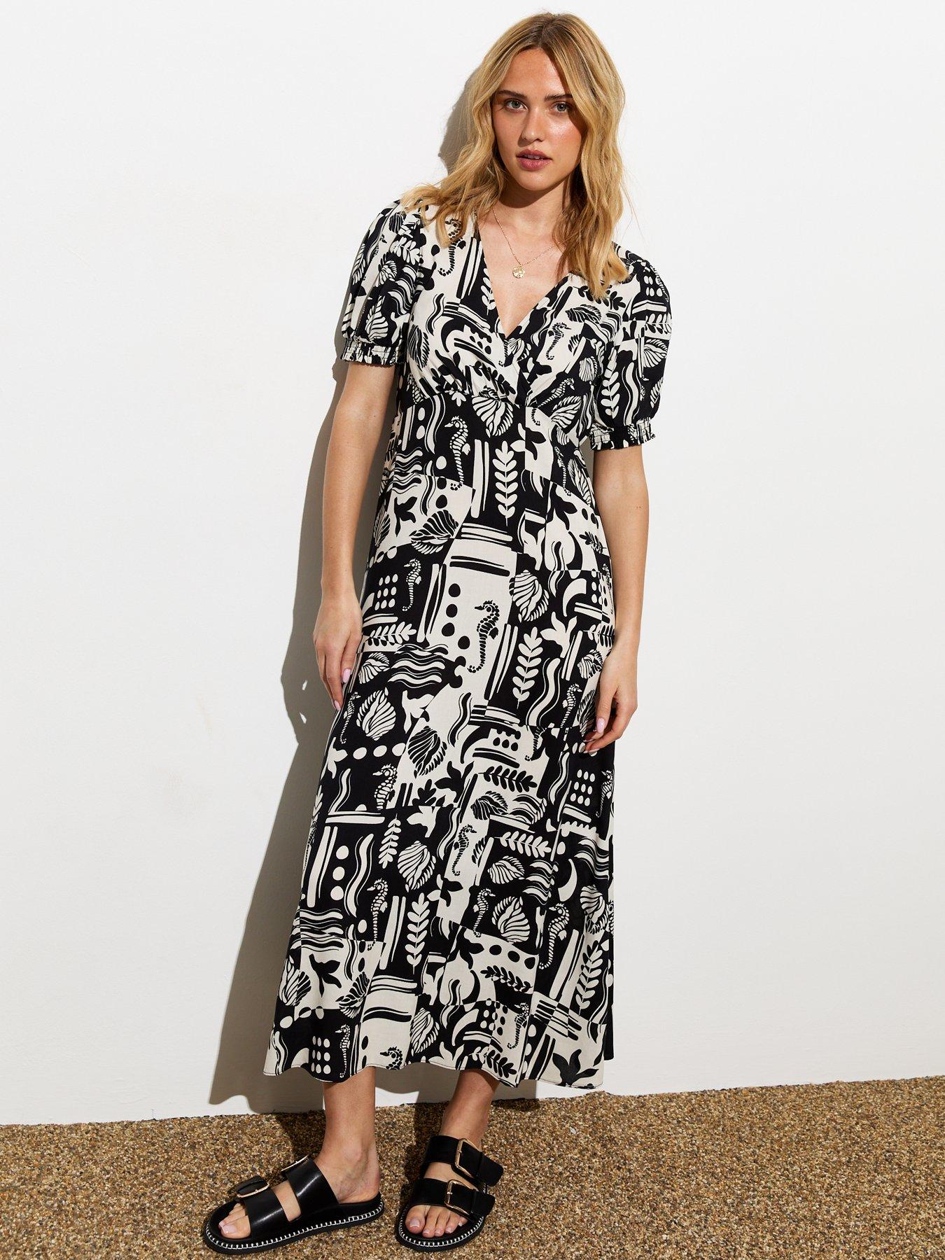 new-look-abstract-print-midi-dress-whiteblack