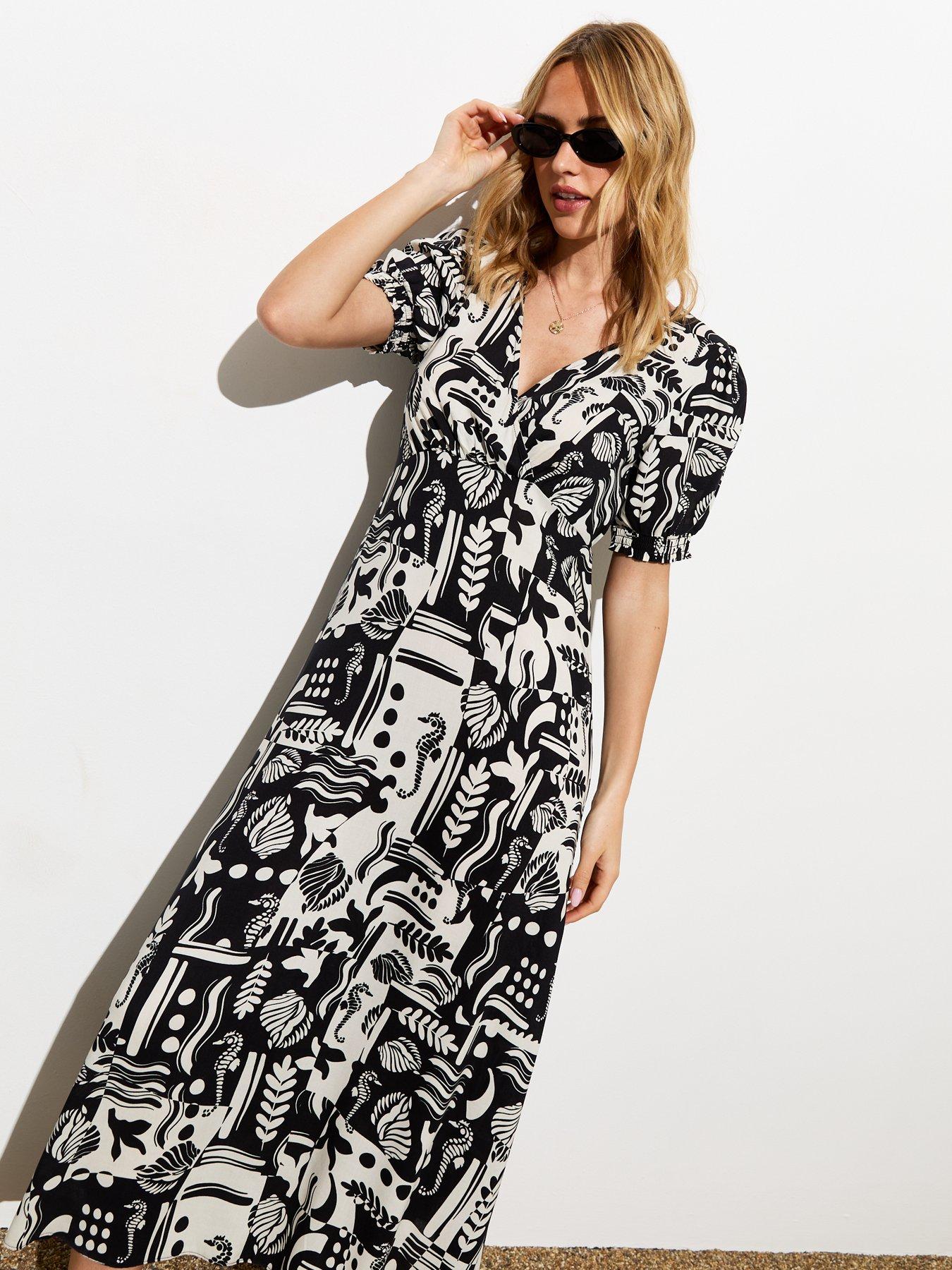 new-look-abstract-print-midi-dress-whiteblackdetail