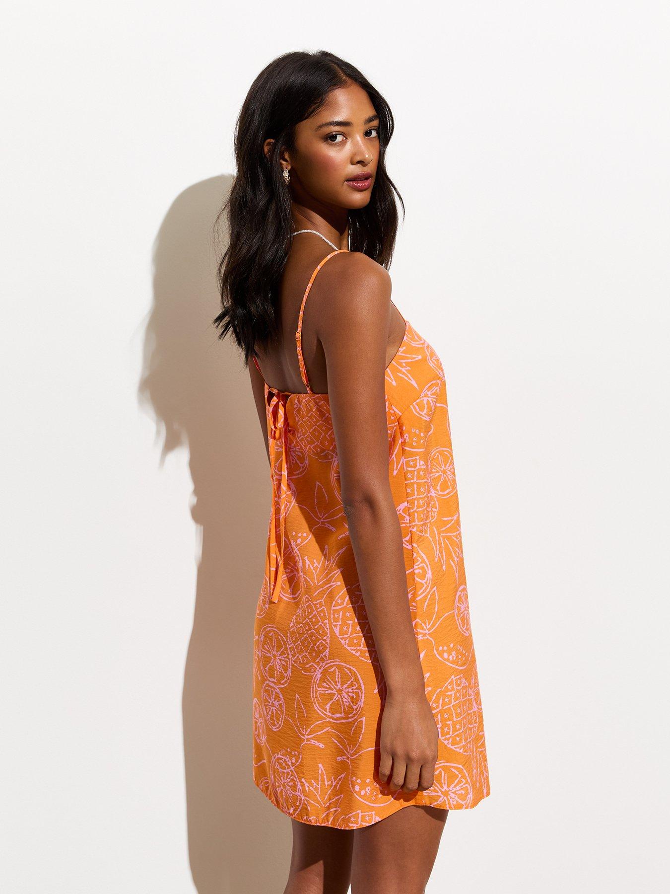 new-look-orange-tropical-print-slip-dressstillFront