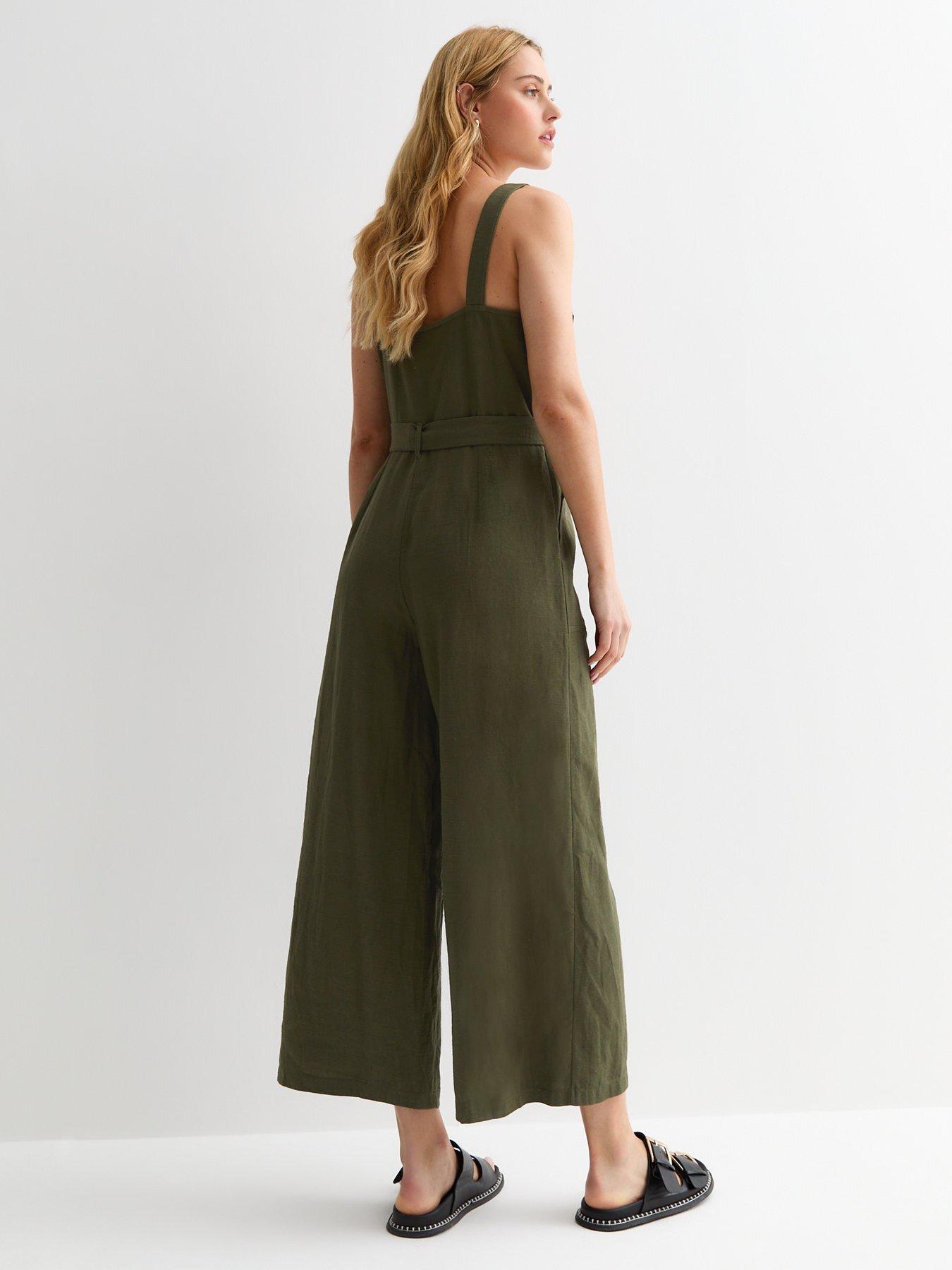 new-look-square-neck-cotton-jumpsuit-khakistillFront