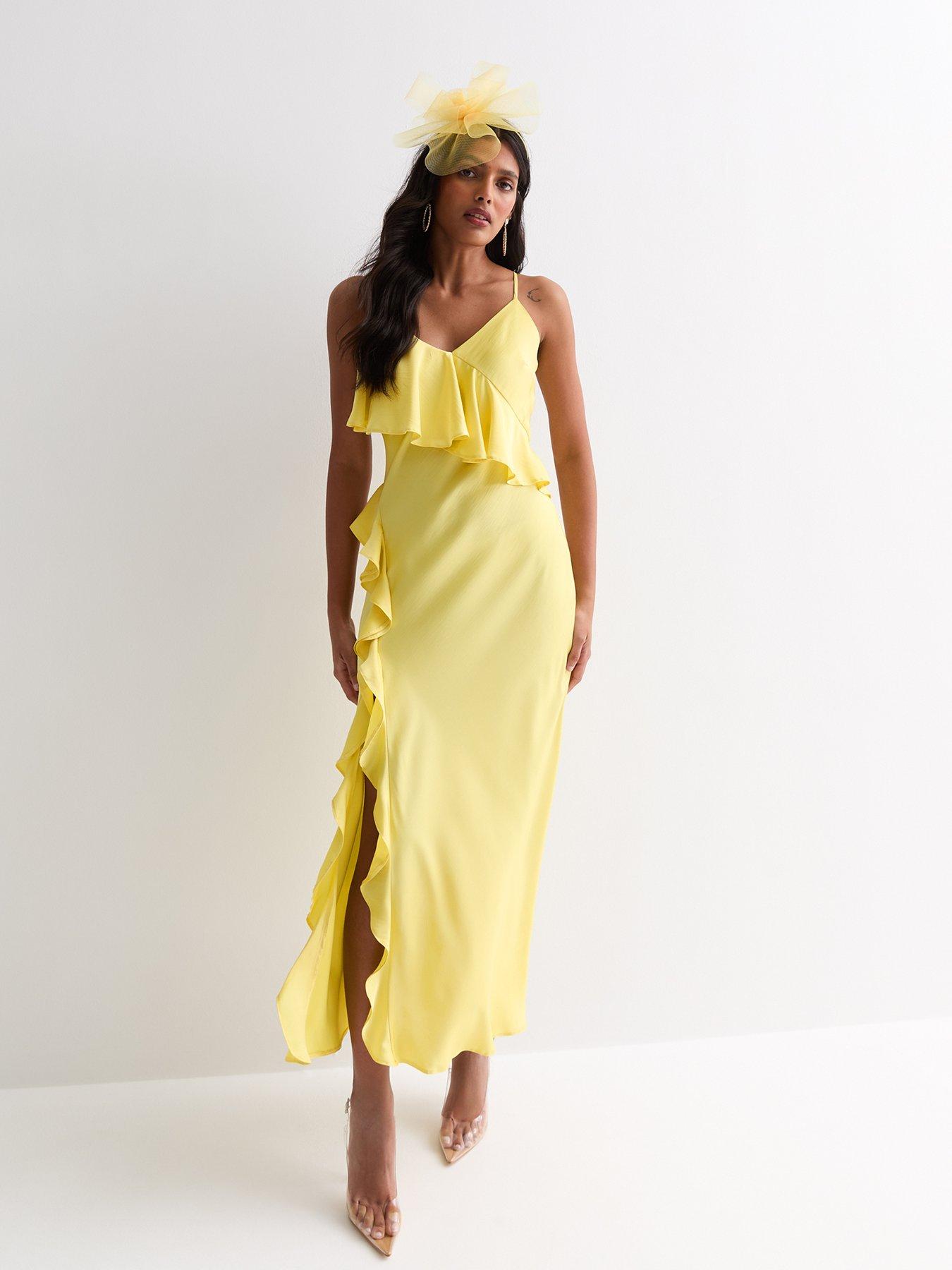 new-look-yellow-ruffle-split-hem-strappy-midaxi-dressback