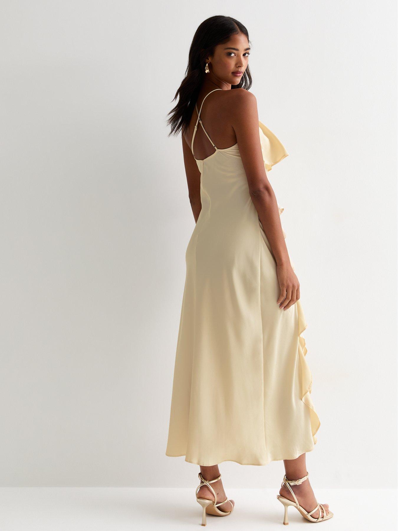 new-look-cream-ruffle-split-hem-strappy-midaxi-dressstillFront