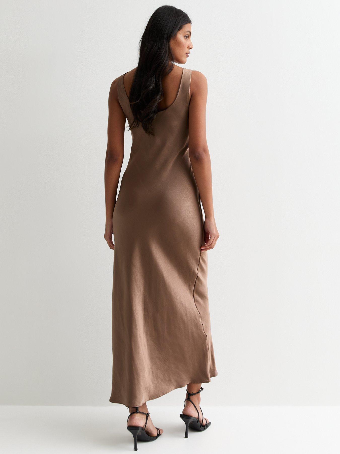 new-look-brown-satin-scoop-neck-midaxi-slip-dressstillFront