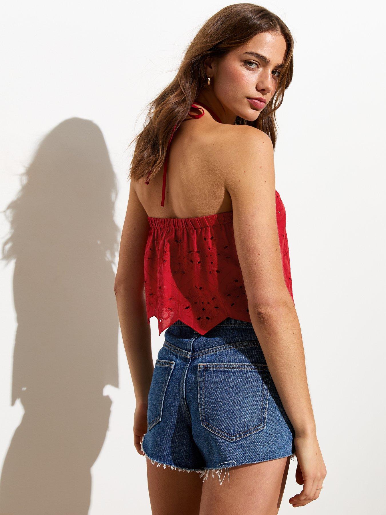 new-look-cotton-embroidered-halter-neck-crop-top-bright-redstillFront