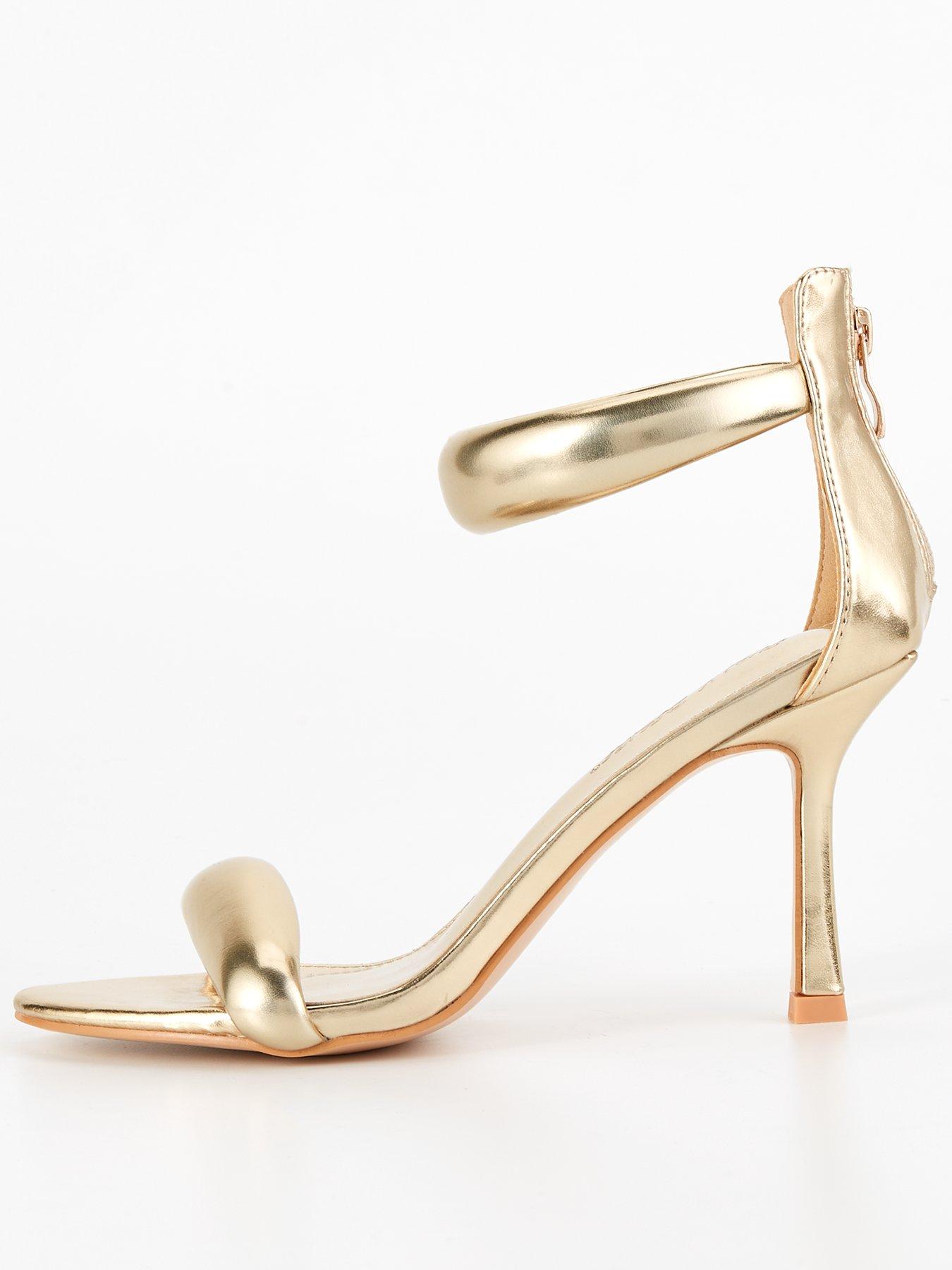 public-desire-takeover-padded-strap-barely-there-heels-gold