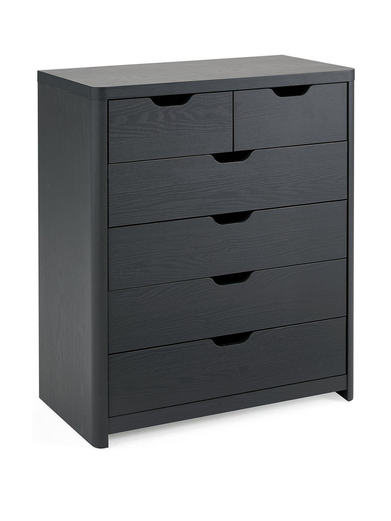 Image 3 of 6 of The Very Collection Aspen 4&nbsp;+&nbsp;2 Drawer Chest - Dark Grey Oak Effect