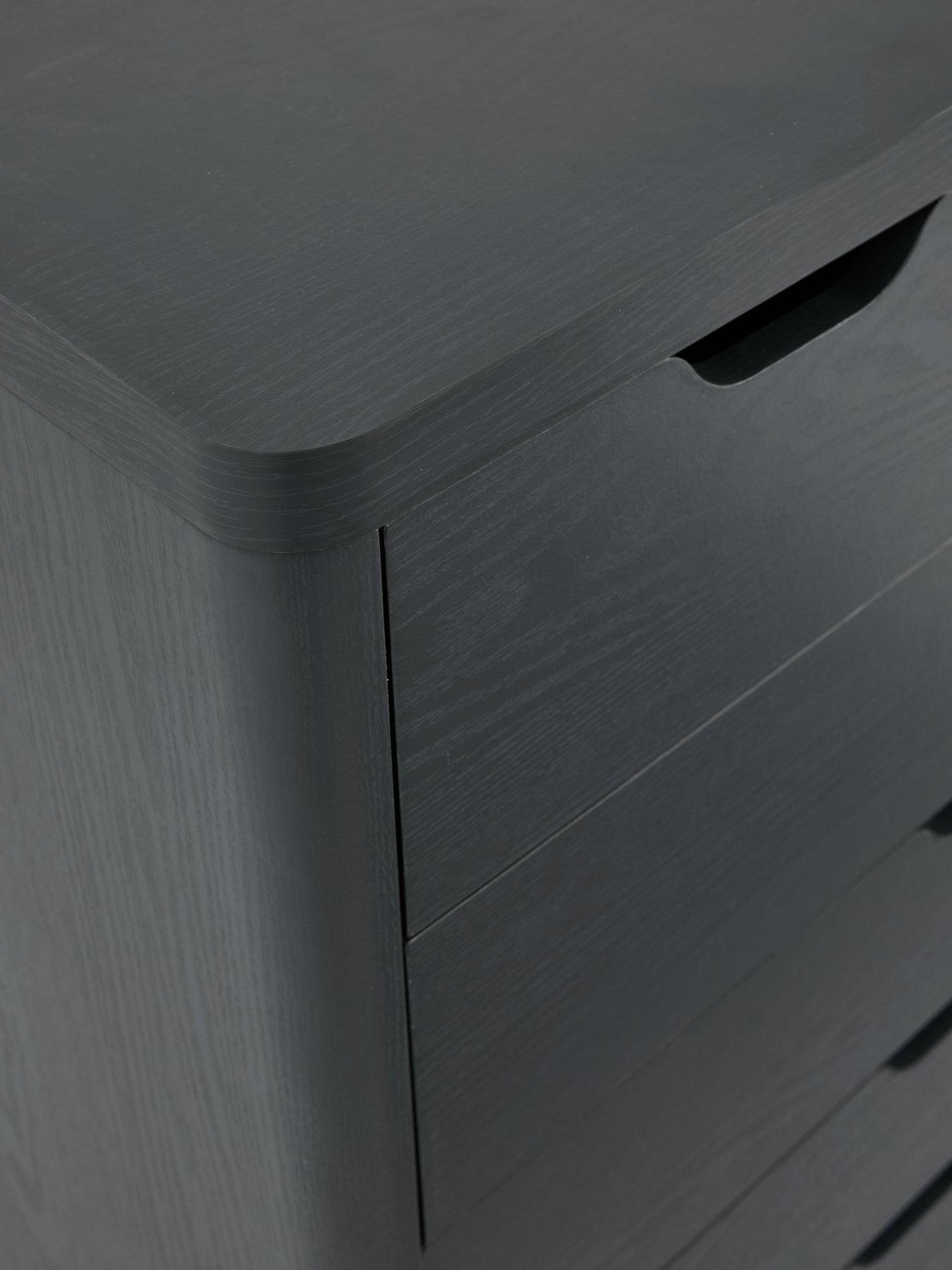 Image 5 of 6 of The Very Collection Aspen 4&nbsp;+&nbsp;2 Drawer Chest - Dark Grey Oak Effect