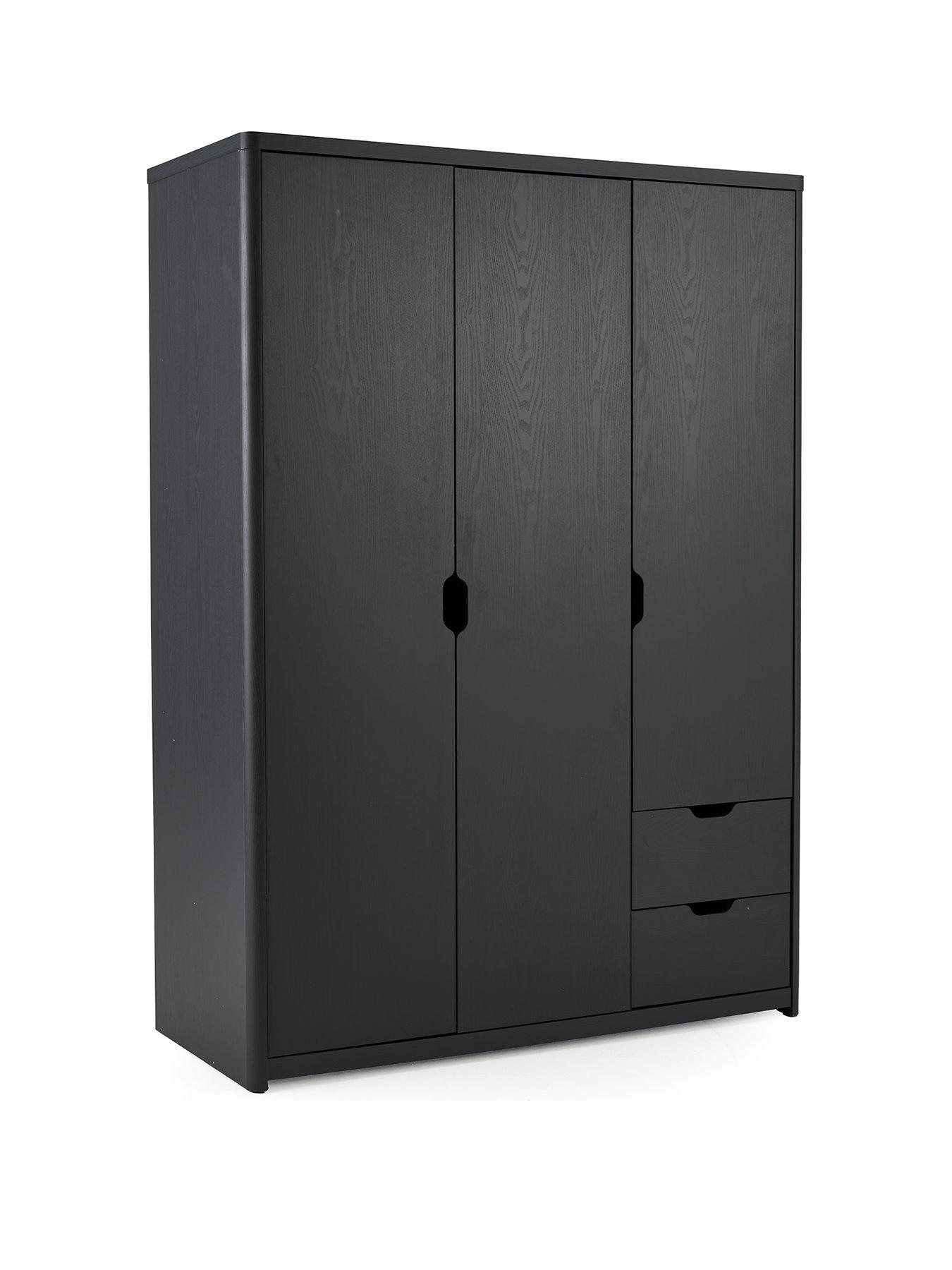 Image 3 of 6 of The Very Collection Aspen 3 Door, 2 Drawer Wardrobe - Dark Grey Oak Effect