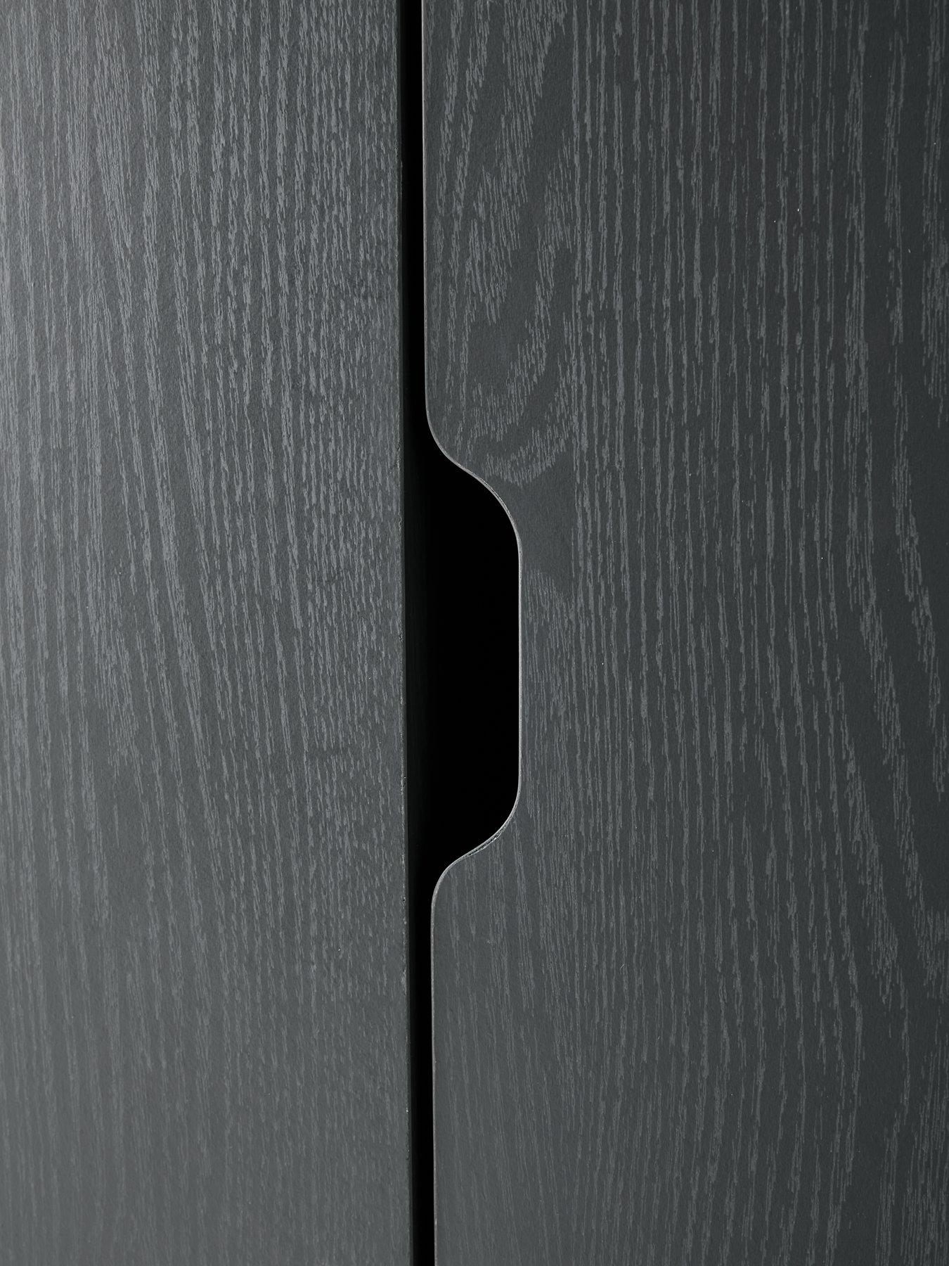 Image 5 of 6 of The Very Collection Aspen 3 Door, 2 Drawer Wardrobe - Dark Grey Oak Effect