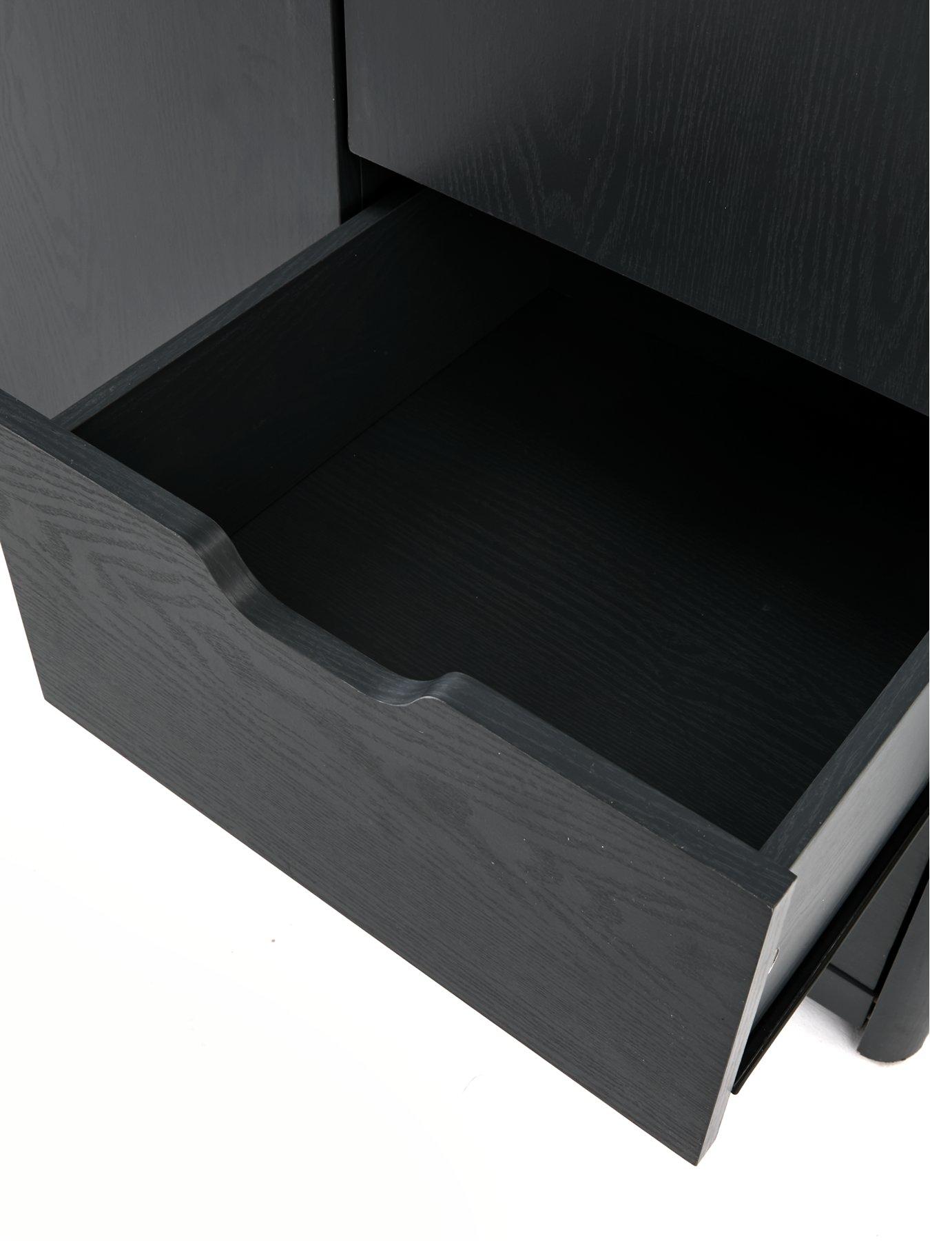 Image 6 of 6 of The Very Collection Aspen 3 Door, 2 Drawer Wardrobe - Dark Grey Oak Effect
