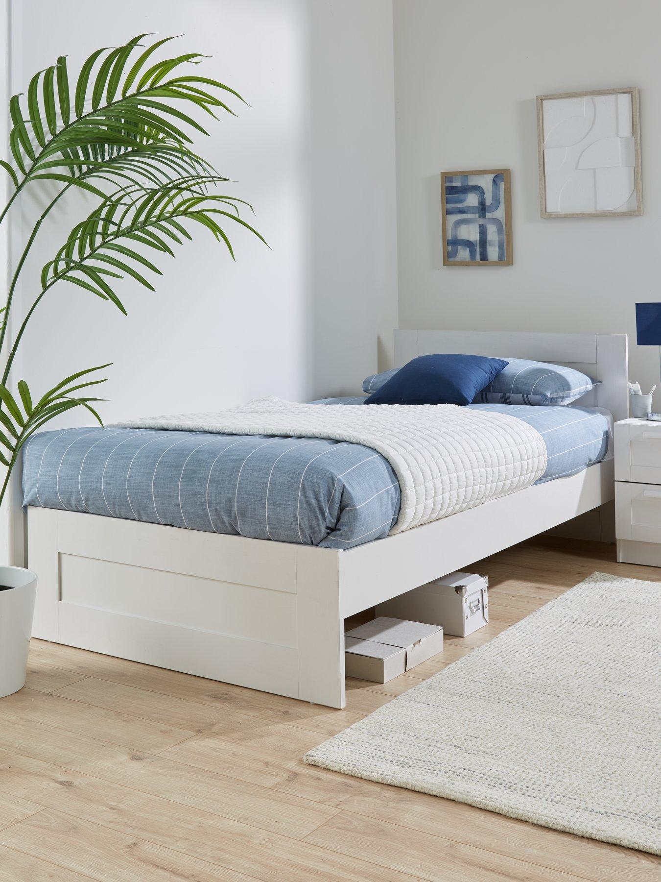 Very Home Taryn Kids Single Bed with Mattress Options (Buy  &  SAVE!) - White