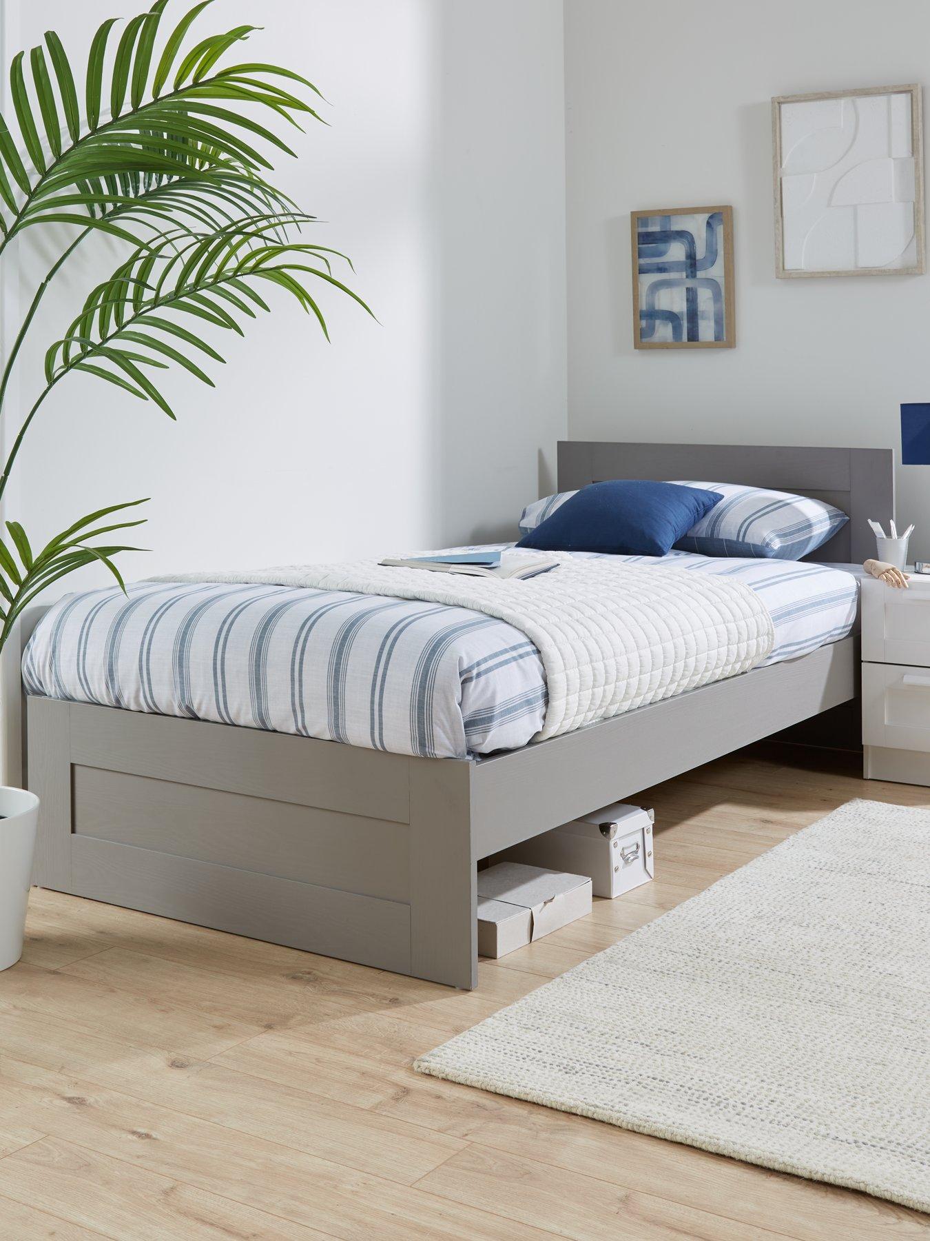 everyday-taryn-kidsnbspsingle-bed-with-mattress-options-buy-amp-save-grey