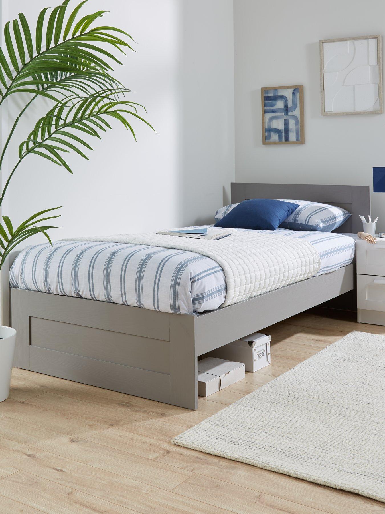 very-home-taryn-kidsnbspsingle-bed-with-mattress-options-buy-amp-save-grey