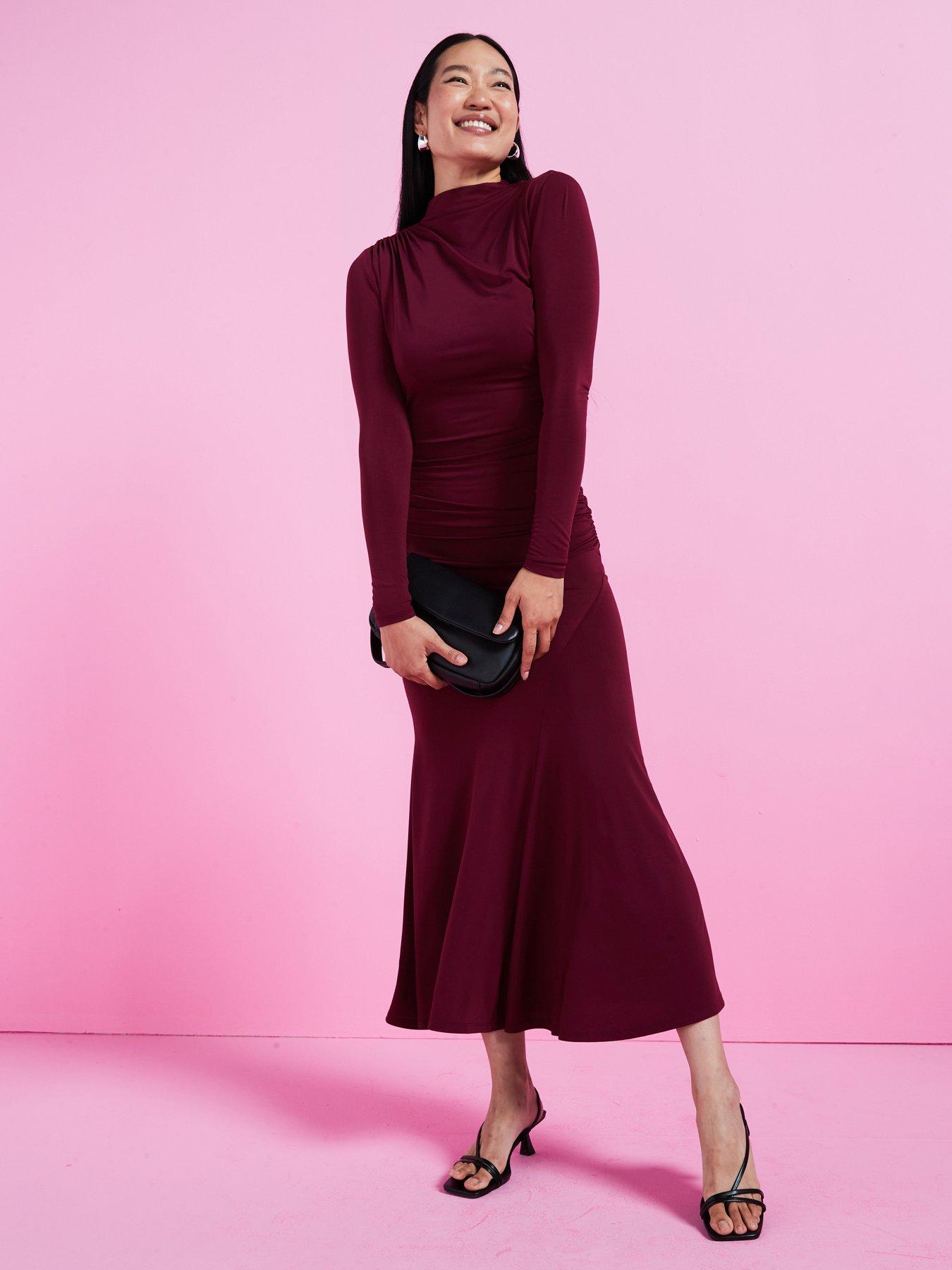 v-by-very-high-neck-draped-jersey-midaxi-dress-burgundyback