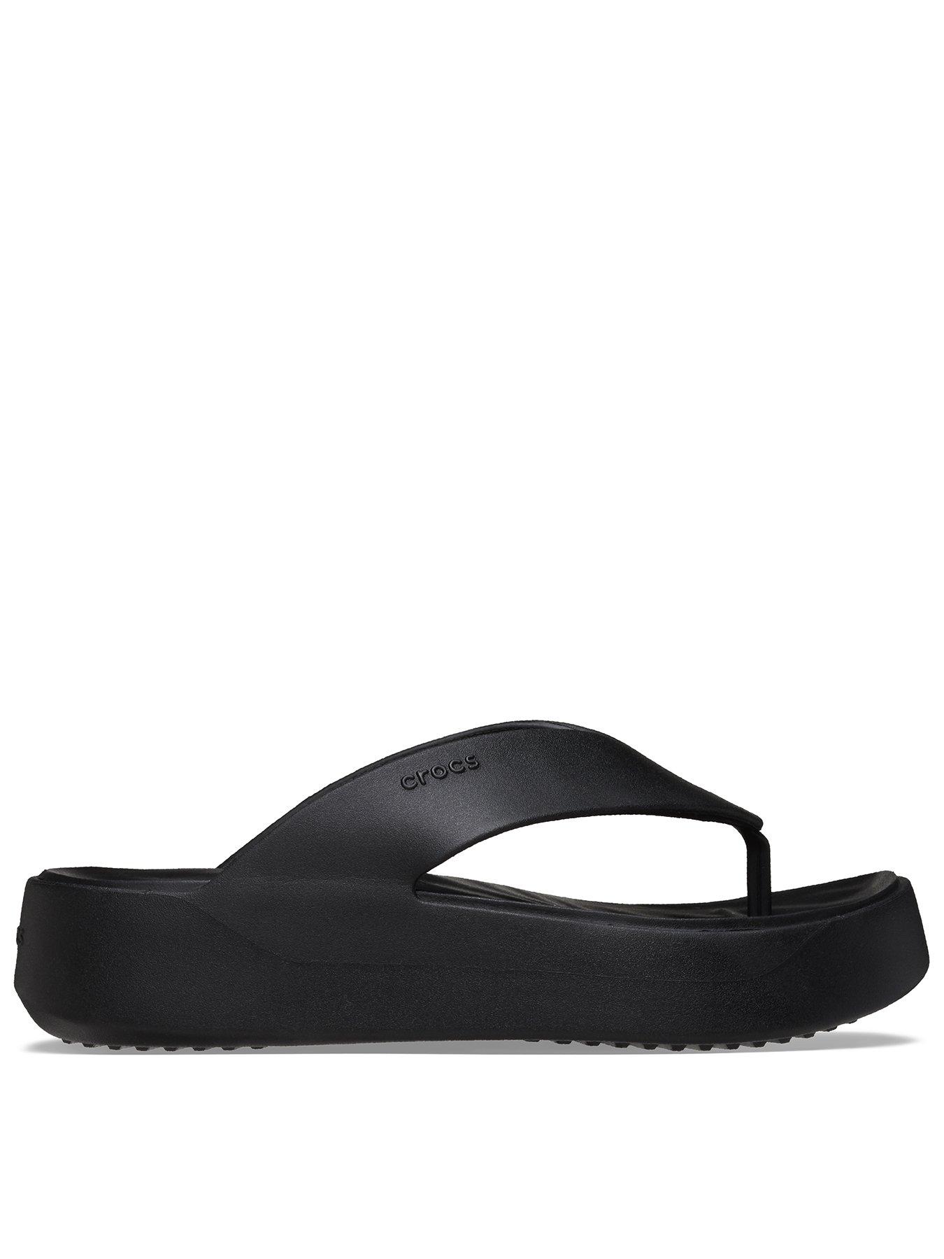 Crocs Classic Crocs Platform Flip Wedge Black Very Ireland