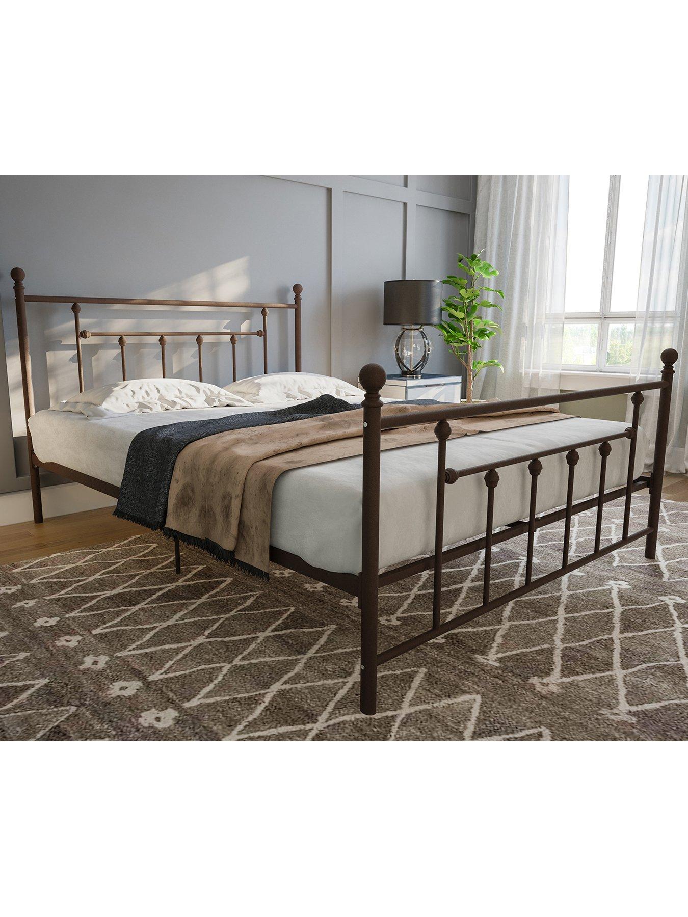 dorel-home-manila-metal-bed-double