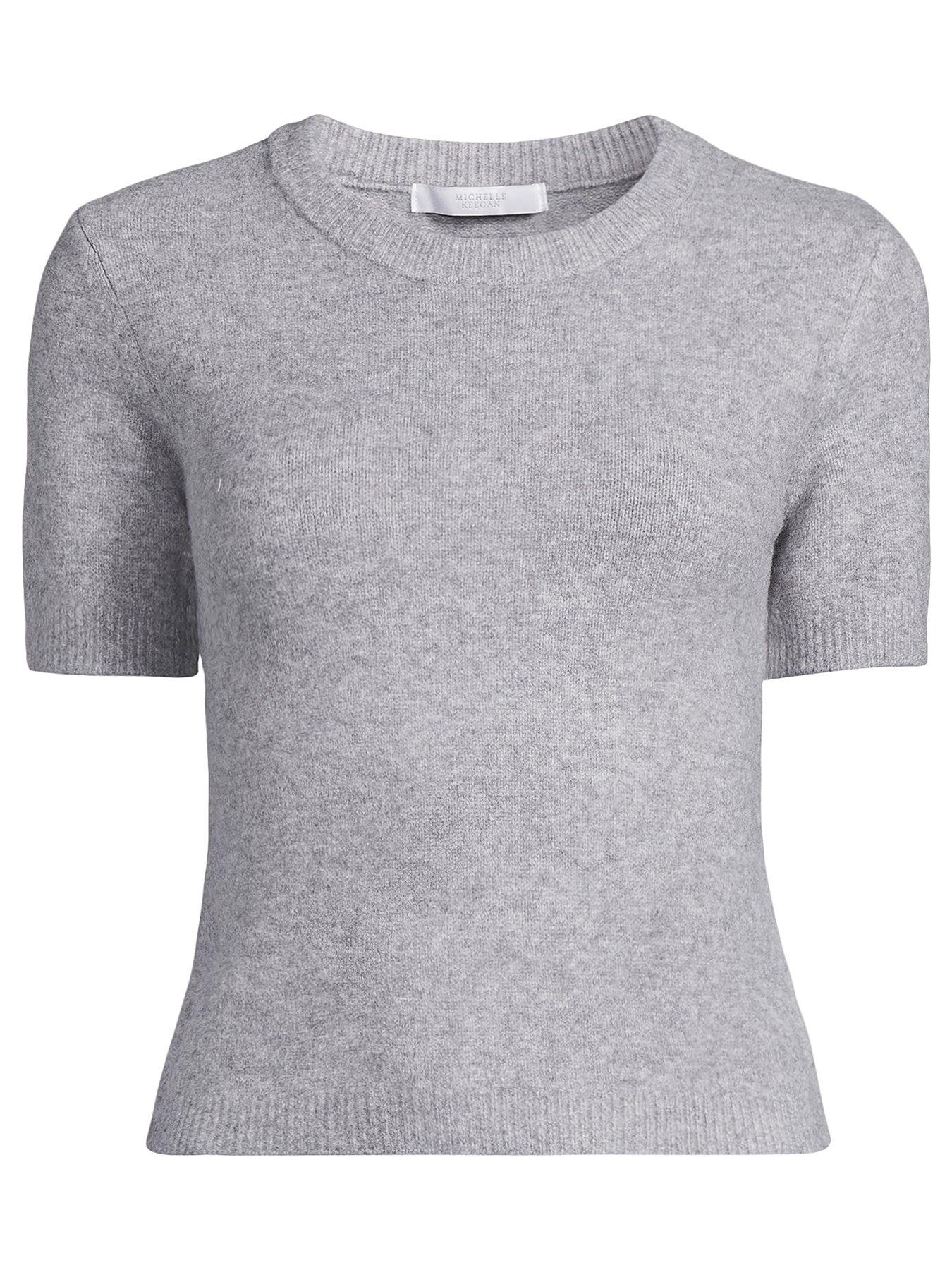 michelle-keegan-premium-woolnbspblendnbspknitted-short-sleeve-t-shirt-greydetail