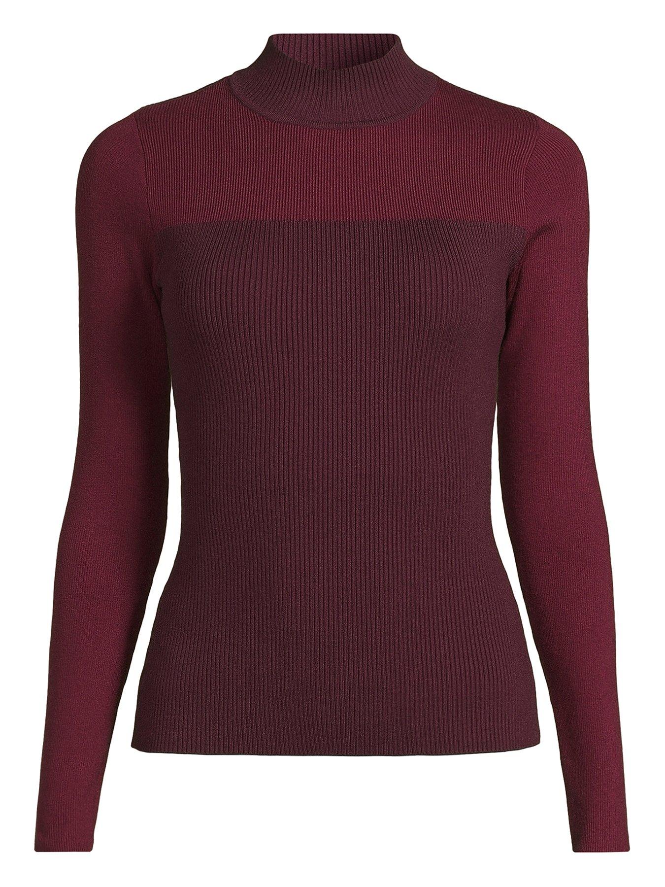 michelle-keegan-colour-block-high-neck-knitted-top-burgundynbspdetail