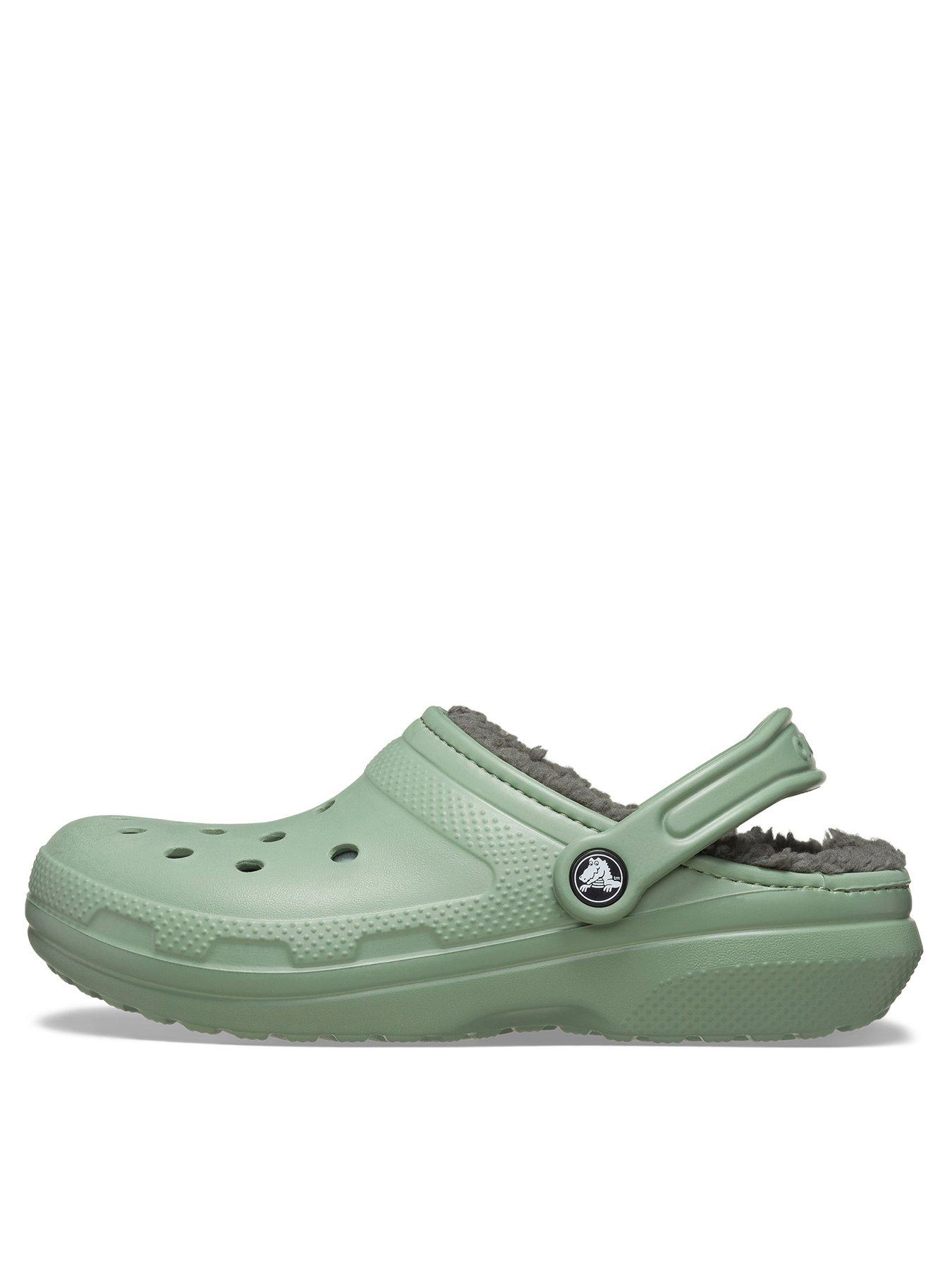 crocs-classic-lined-clog-greenfront