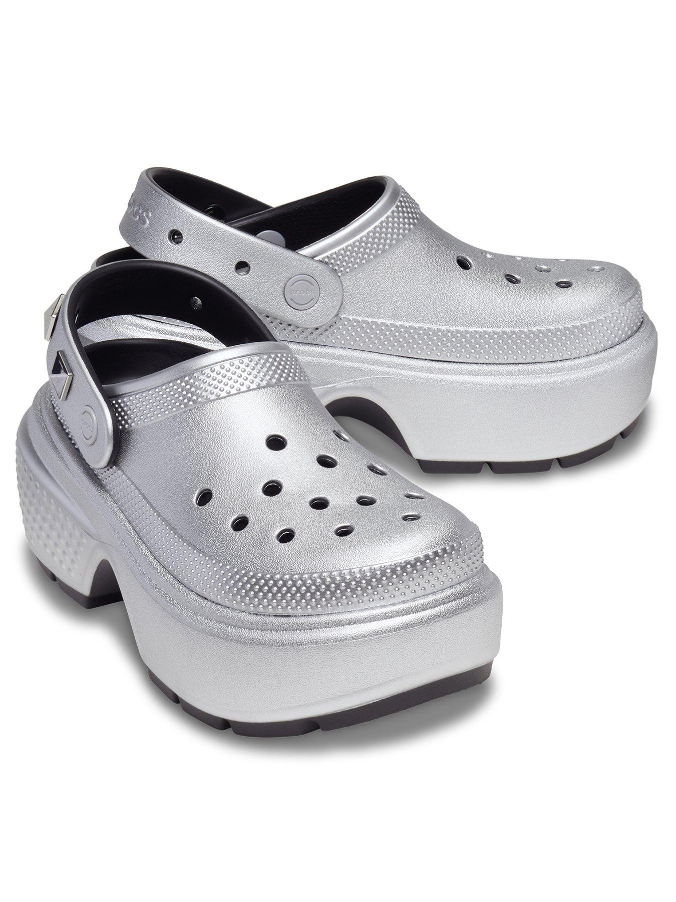 crocs-stomp-clog-greystillFront