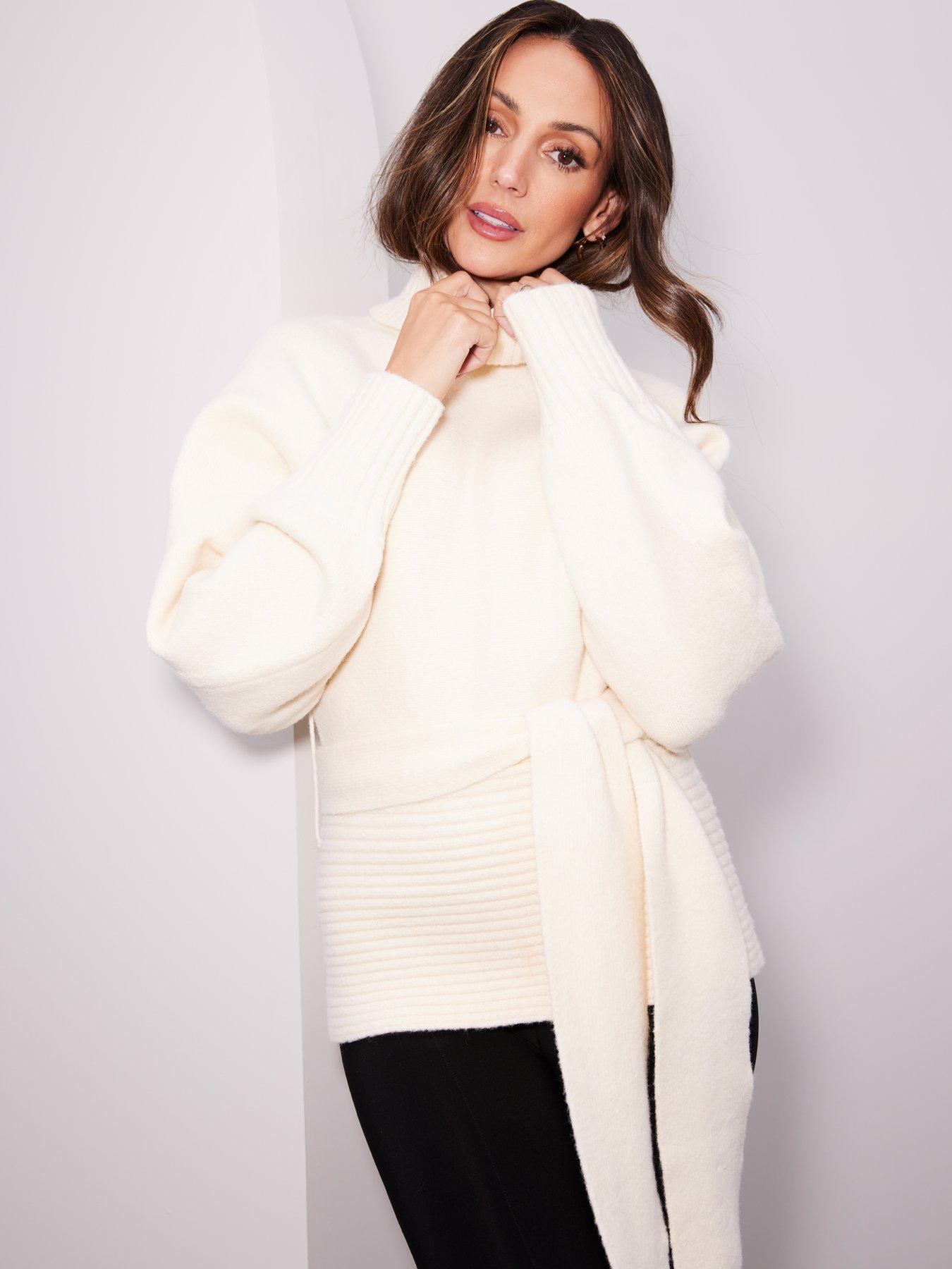 michelle-keegan-premium-wool-blendnbspknittednbspbelted-jumper-creamoutfit