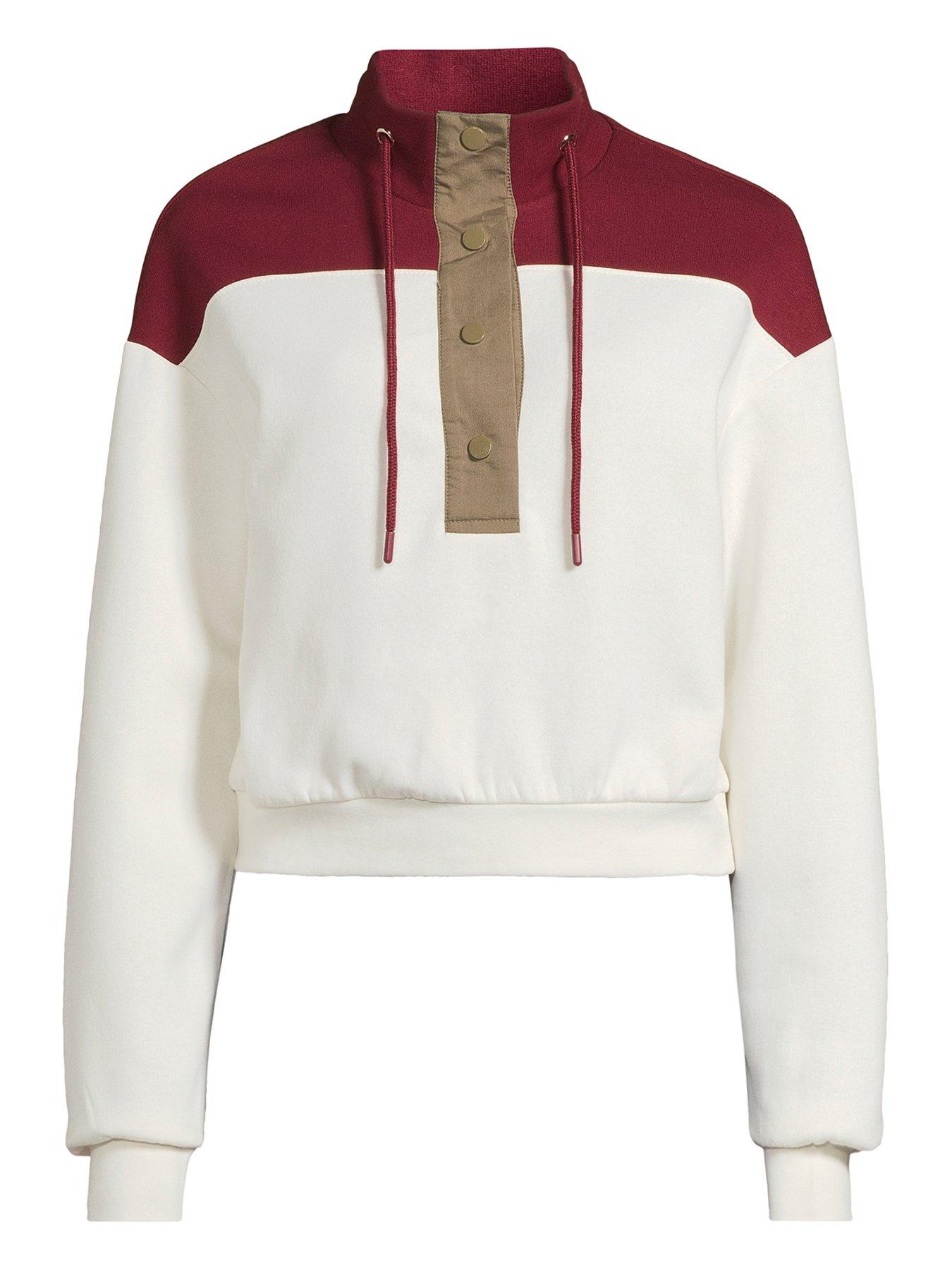 michelle-keegan-co-ord-tracksuit-contrast-trim-top-whiteburgundydetail