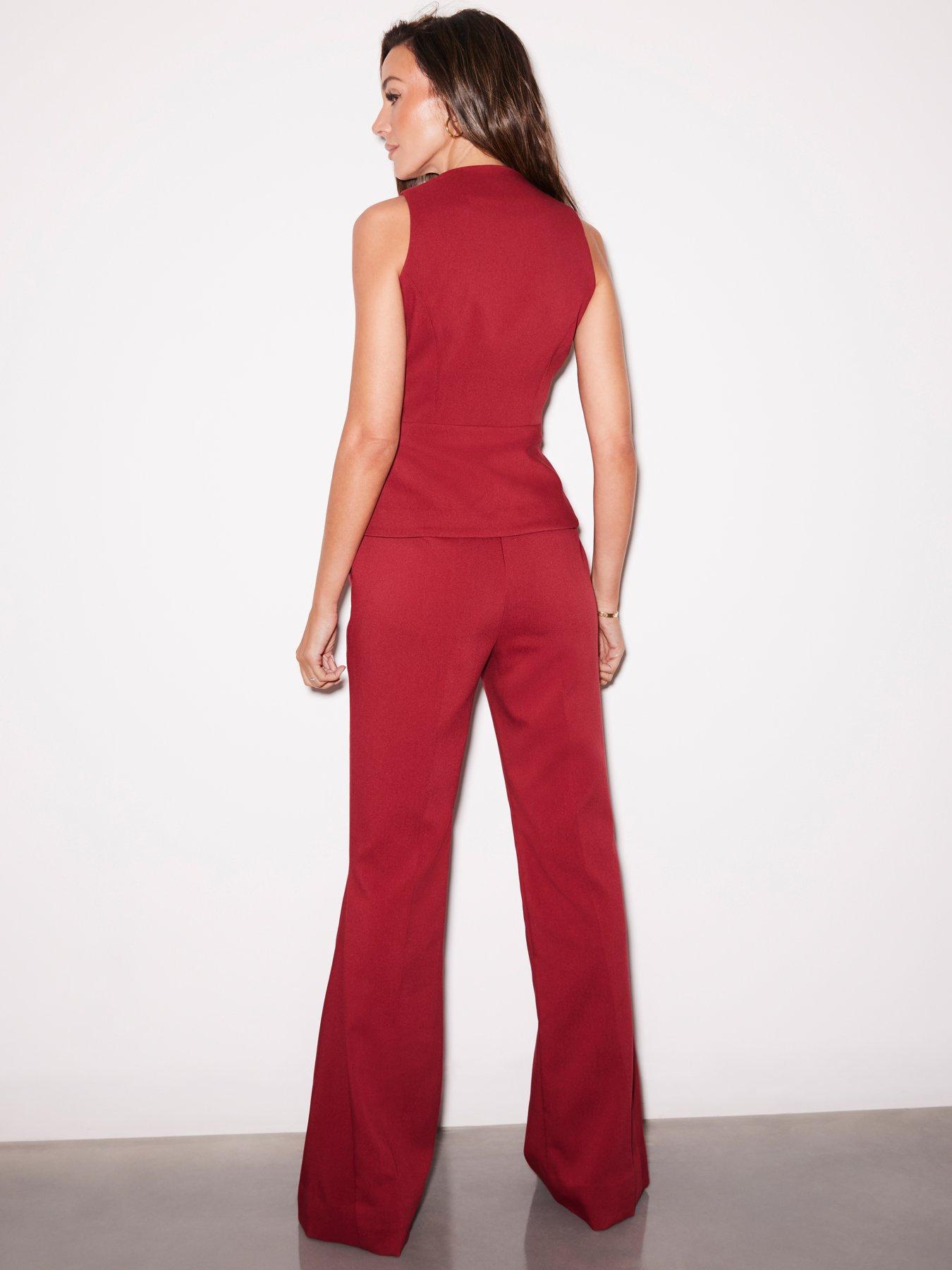 michelle-keegan-3-piece-tailored-waistcoat-redstillFront